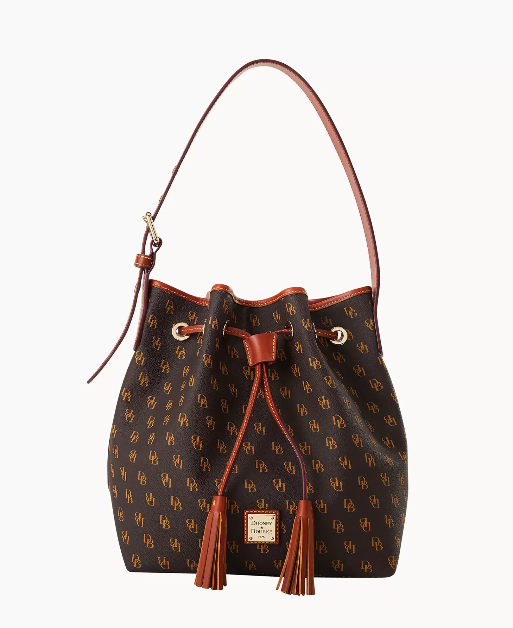 Shoulder Bags>Dooney & Bourke Gretta Aimee Drawstring BrownTmoro