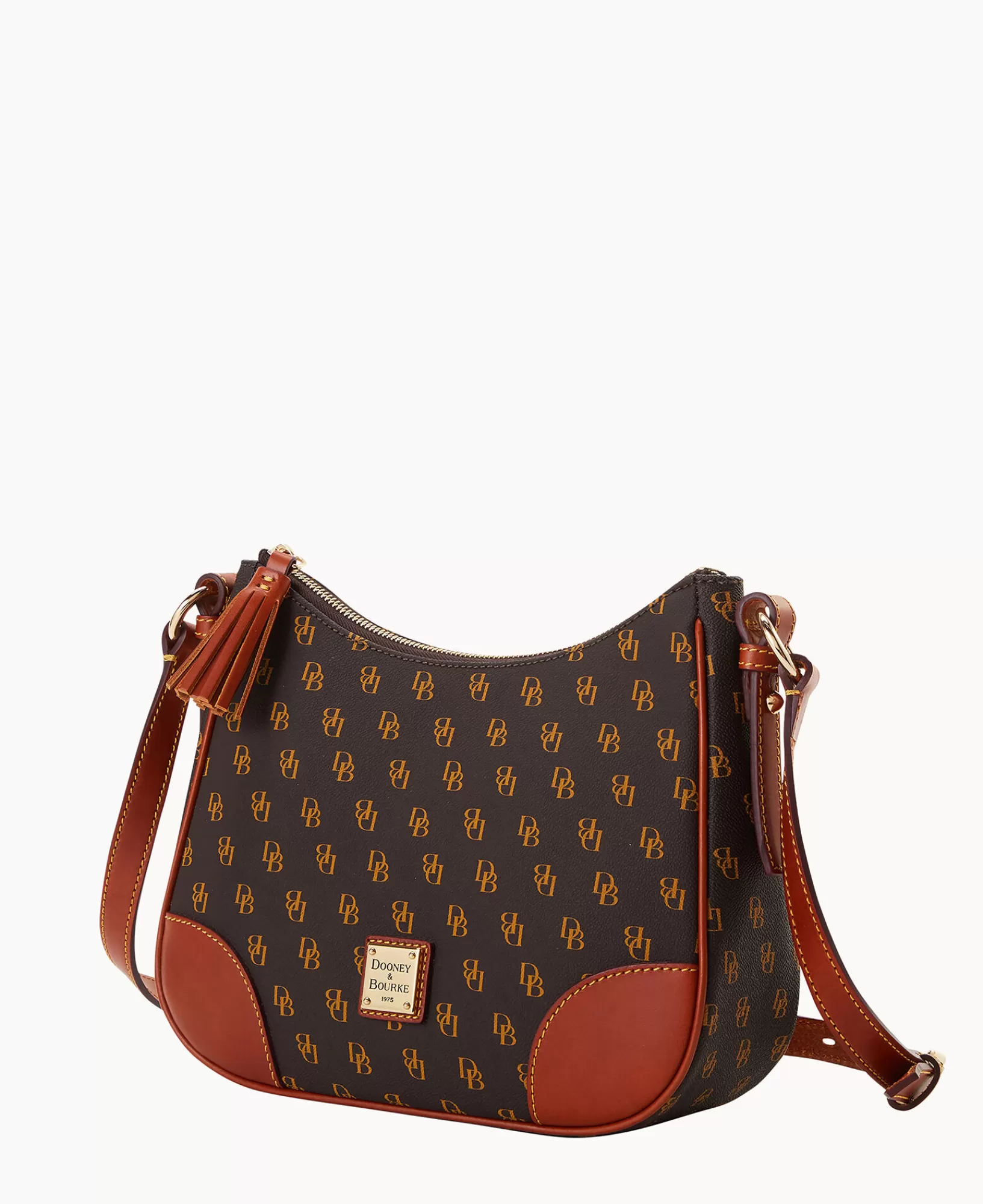 Shoulder Bags>Dooney & Bourke Gretta Crossbody Hobo BrownTmoro