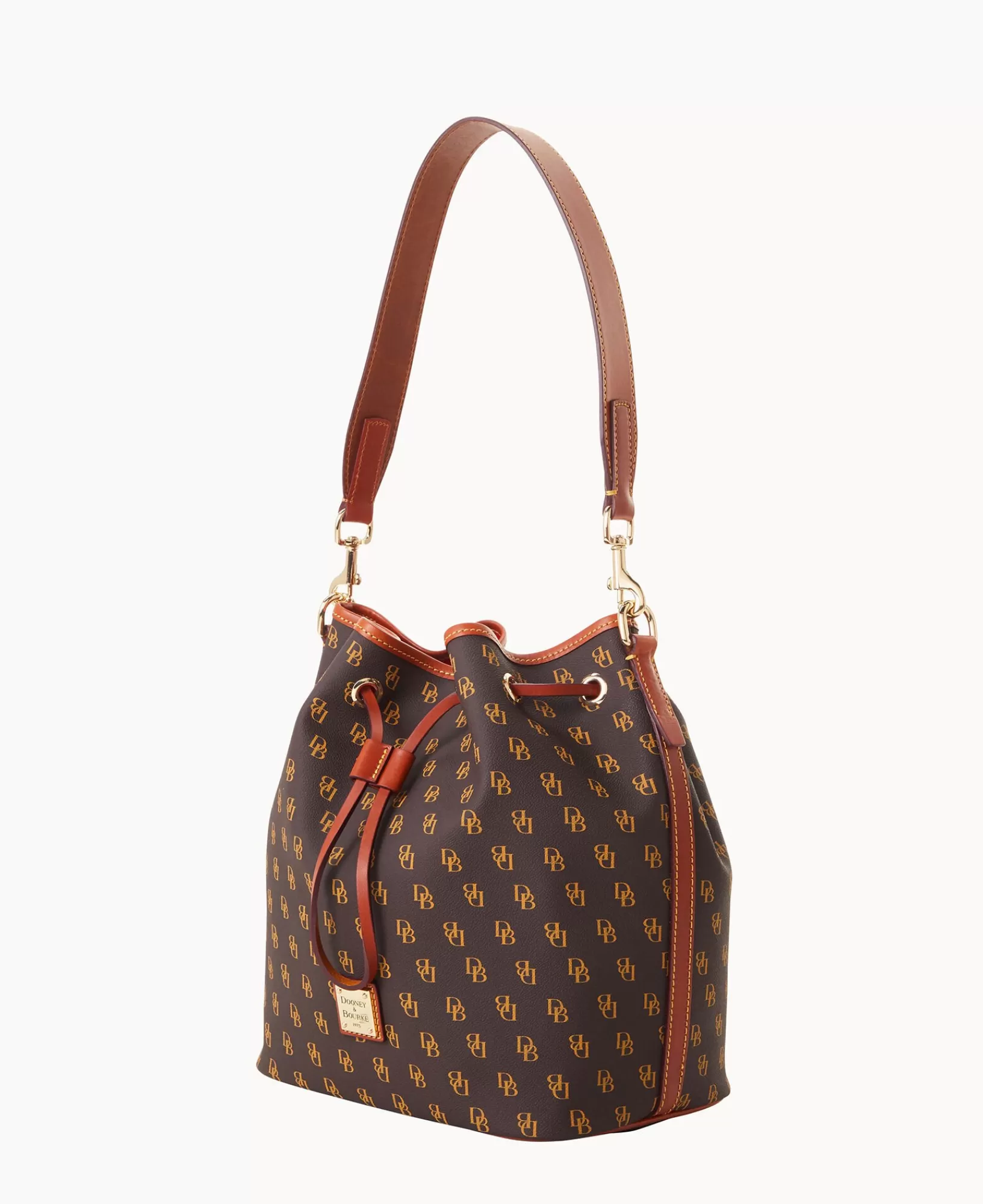 Shoulder Bags>Dooney & Bourke Gretta Drawstring BrownTmoro