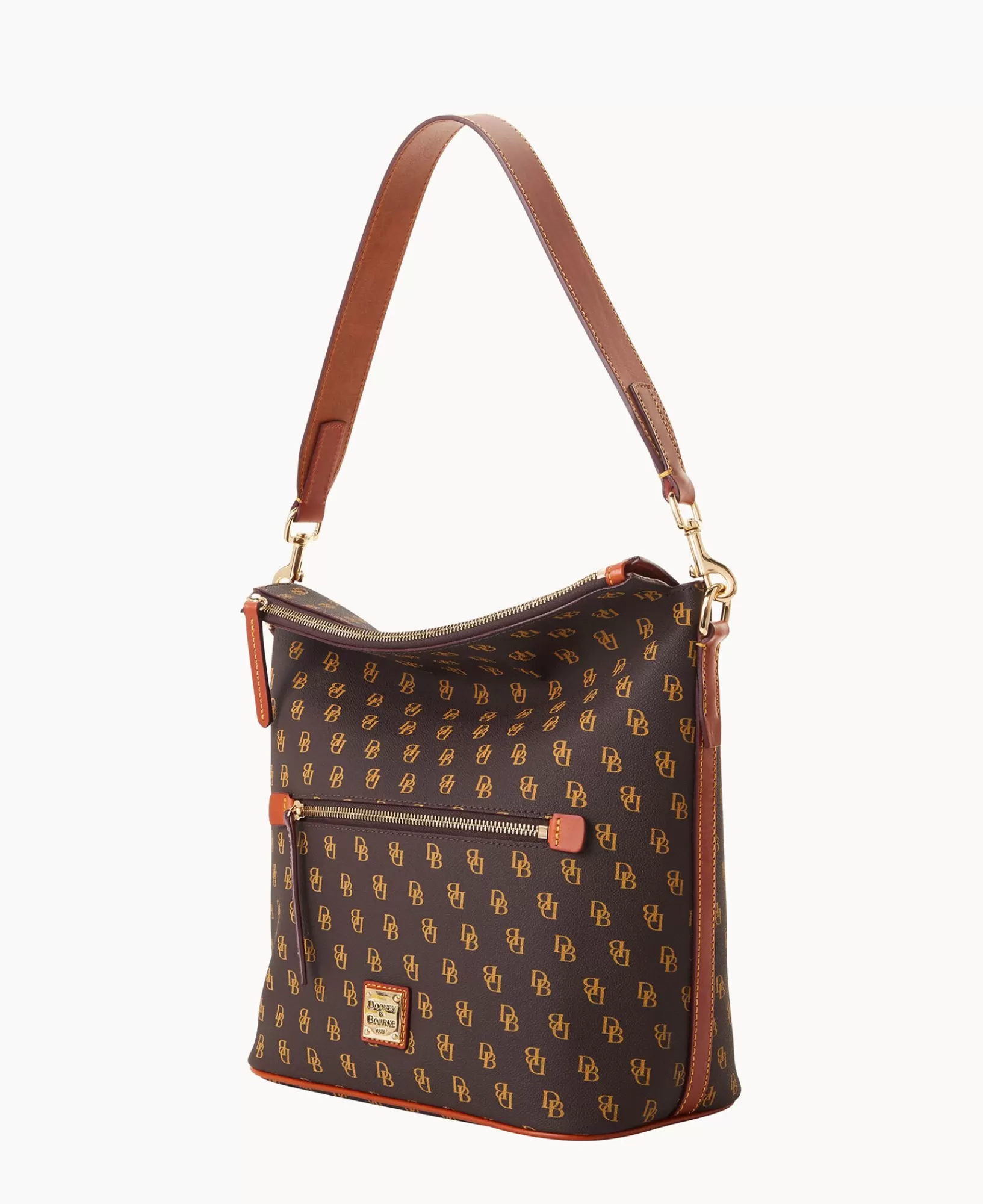 Shoulder Bags>Dooney & Bourke Gretta Large Sac BrownTmoro