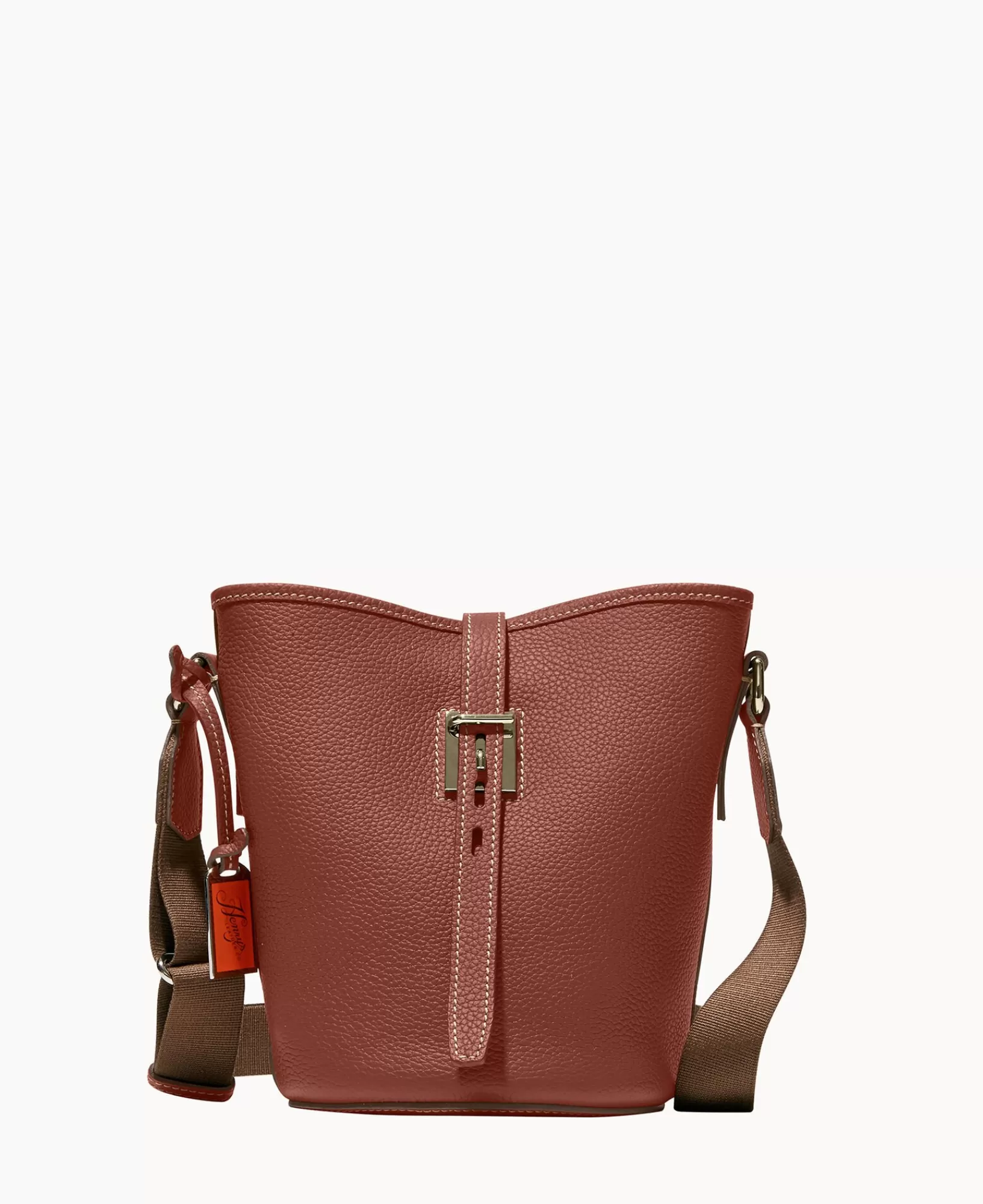 Mini Bags | Shoulder Bags>Dooney & Bourke Henrys Small Bucket Bag Chocolate