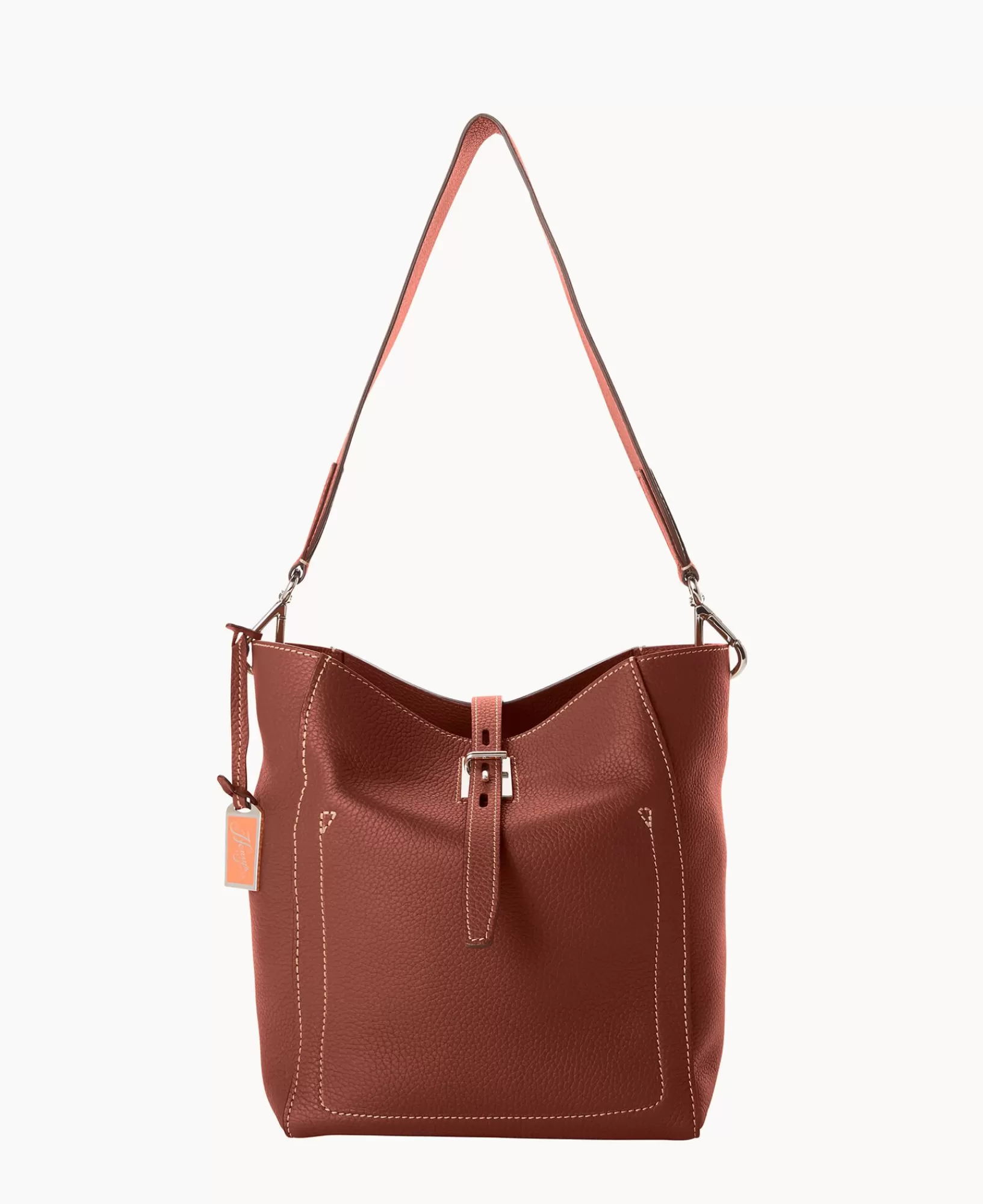 Shoulder Bags>Dooney & Bourke Henrys Tulip Tote Chocolate