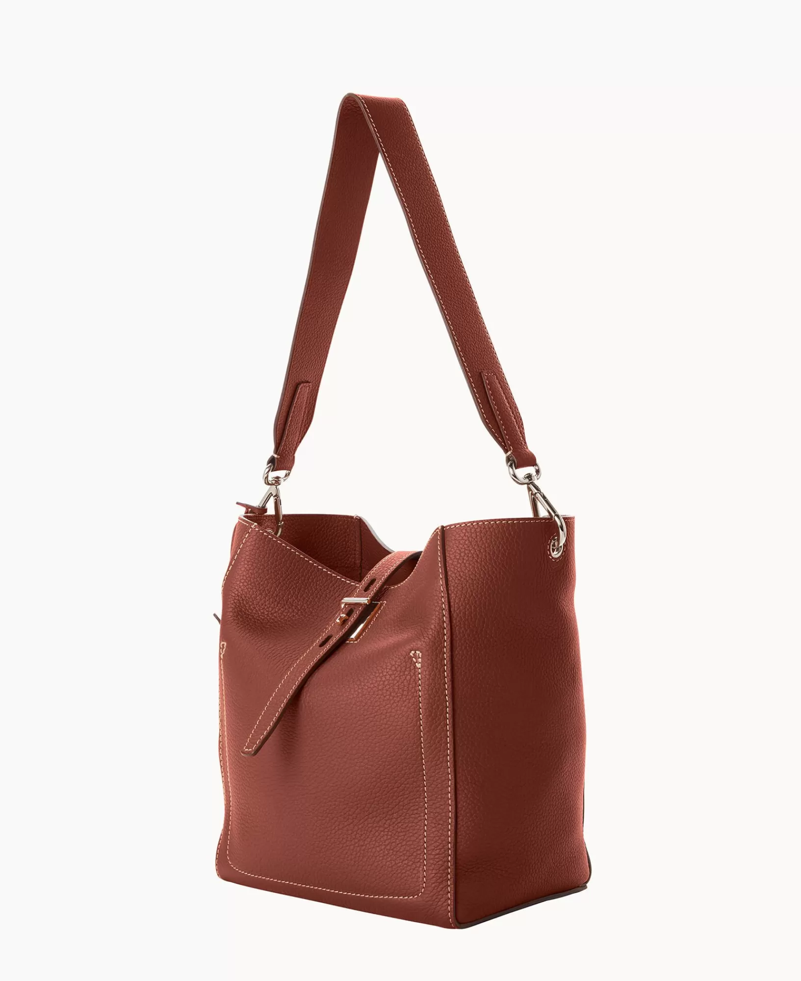 Shoulder Bags>Dooney & Bourke Henrys Tulip Tote Chocolate