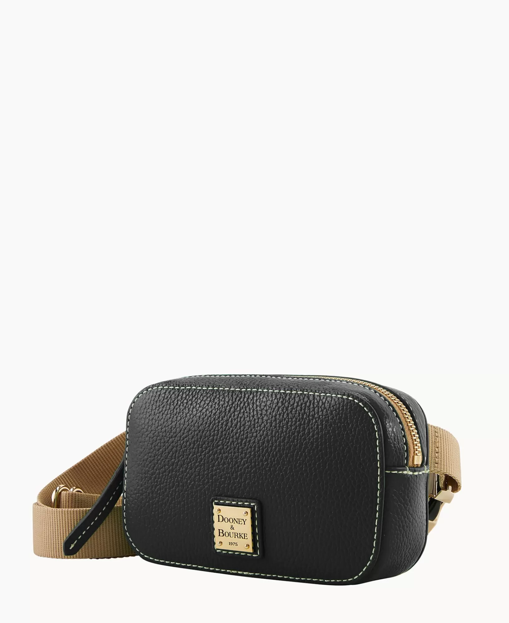 Mini Bags | Crossbodies>Dooney & Bourke Lucca Leather Belt Bag Black