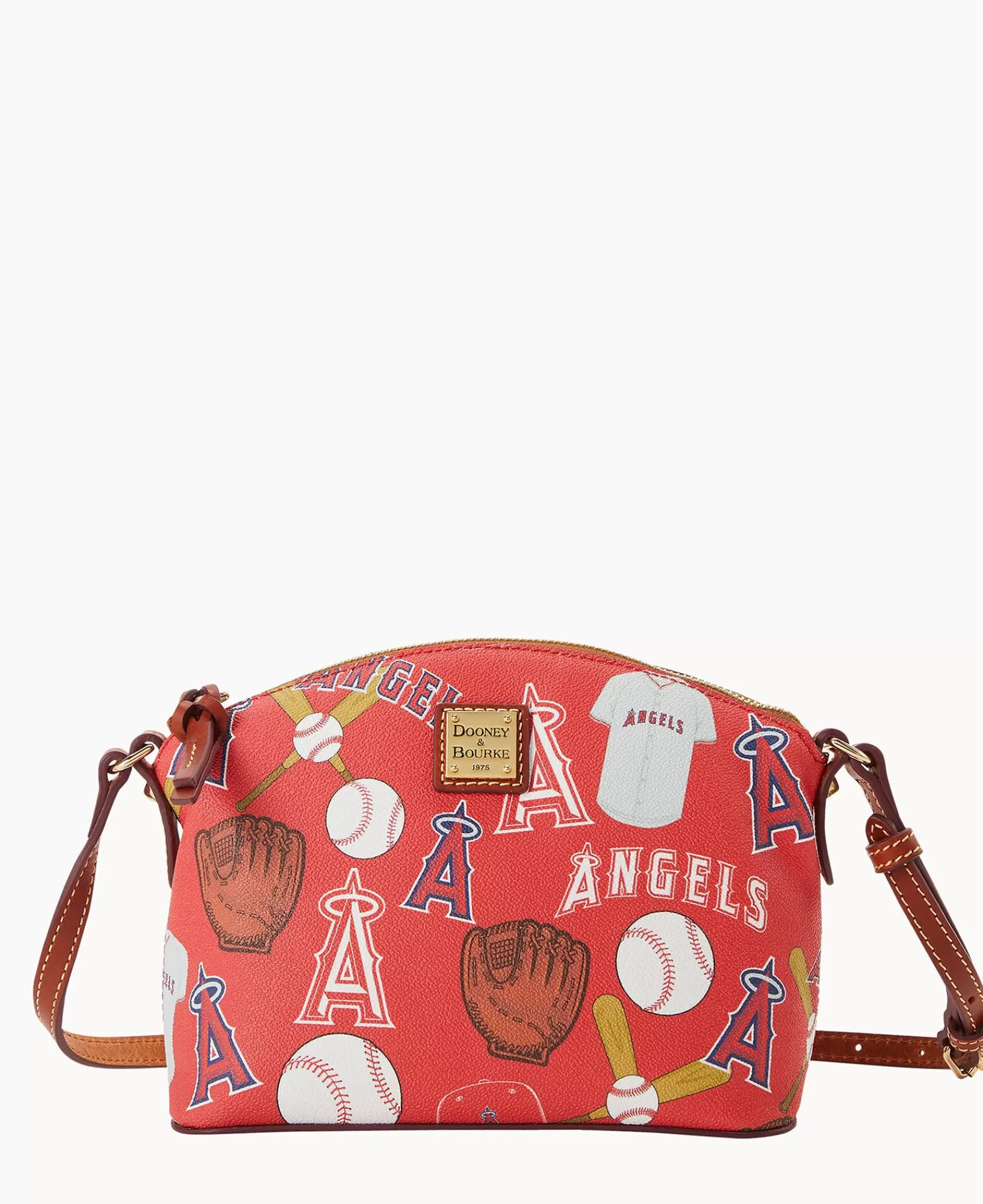 Shoulder Bags | Crossbodies>Dooney & Bourke MLB Angels Suki Crossbody Red