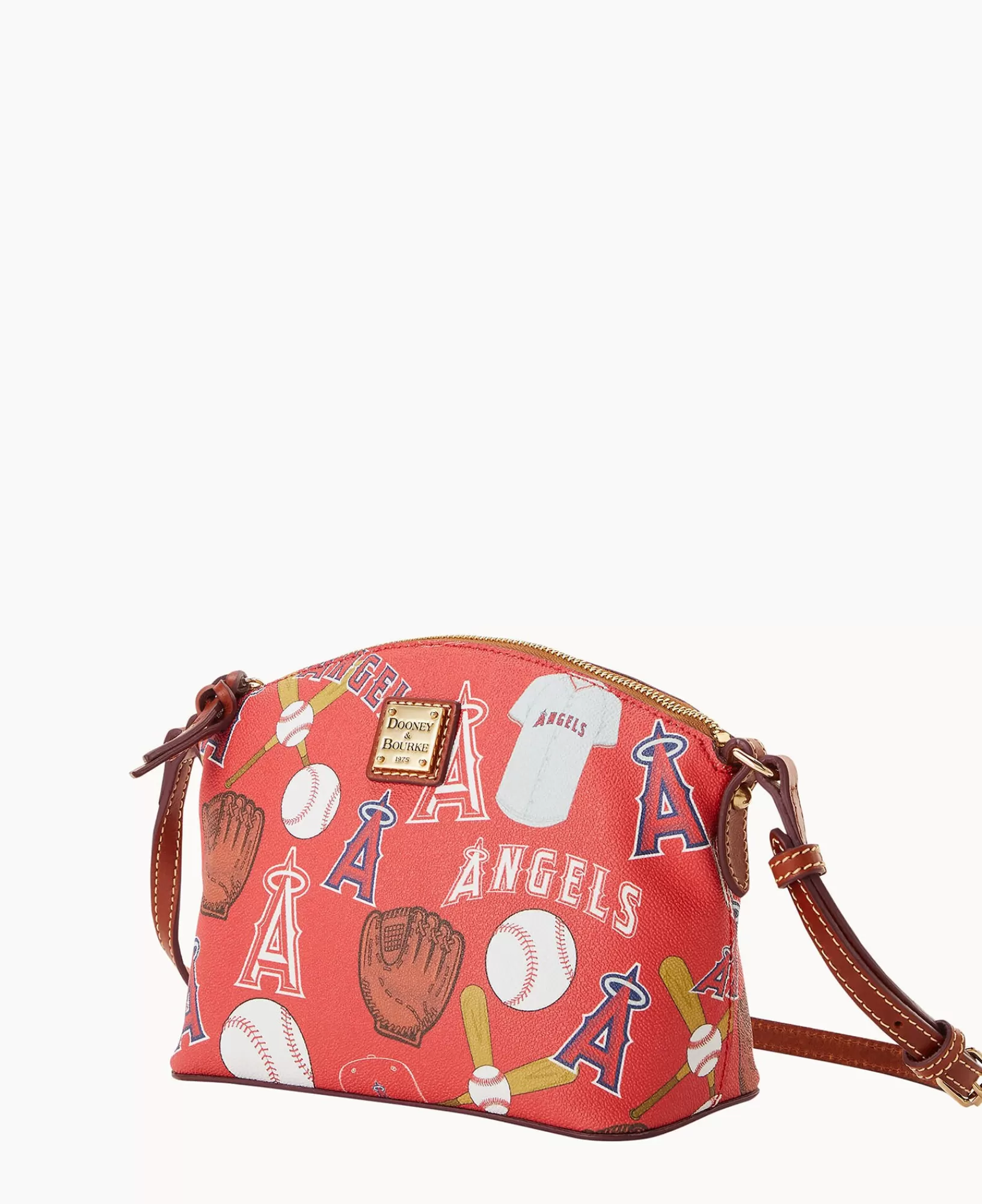 Shoulder Bags | Crossbodies>Dooney & Bourke MLB Angels Suki Crossbody Red