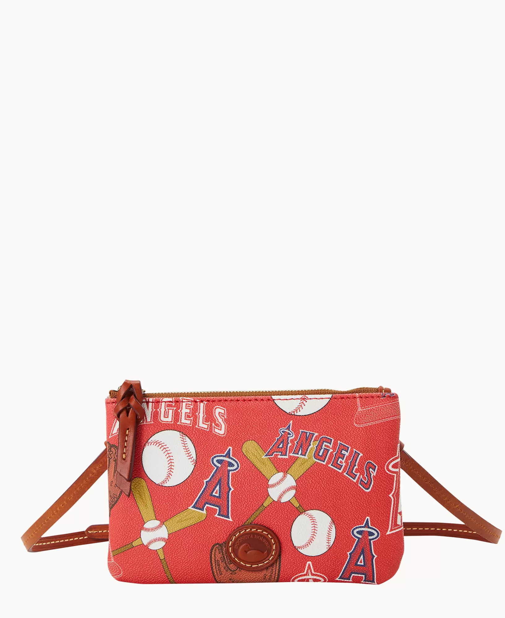 Shoulder Bags | Crossbodies>Dooney & Bourke MLB Angels Top Zip Crossbody Red