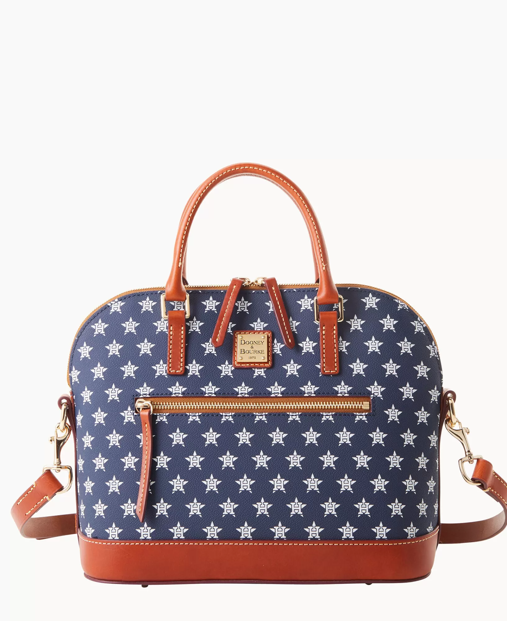 Shoulder Bags | Satchels>Dooney & Bourke MLB Astros Domed Zip Satchel Navy