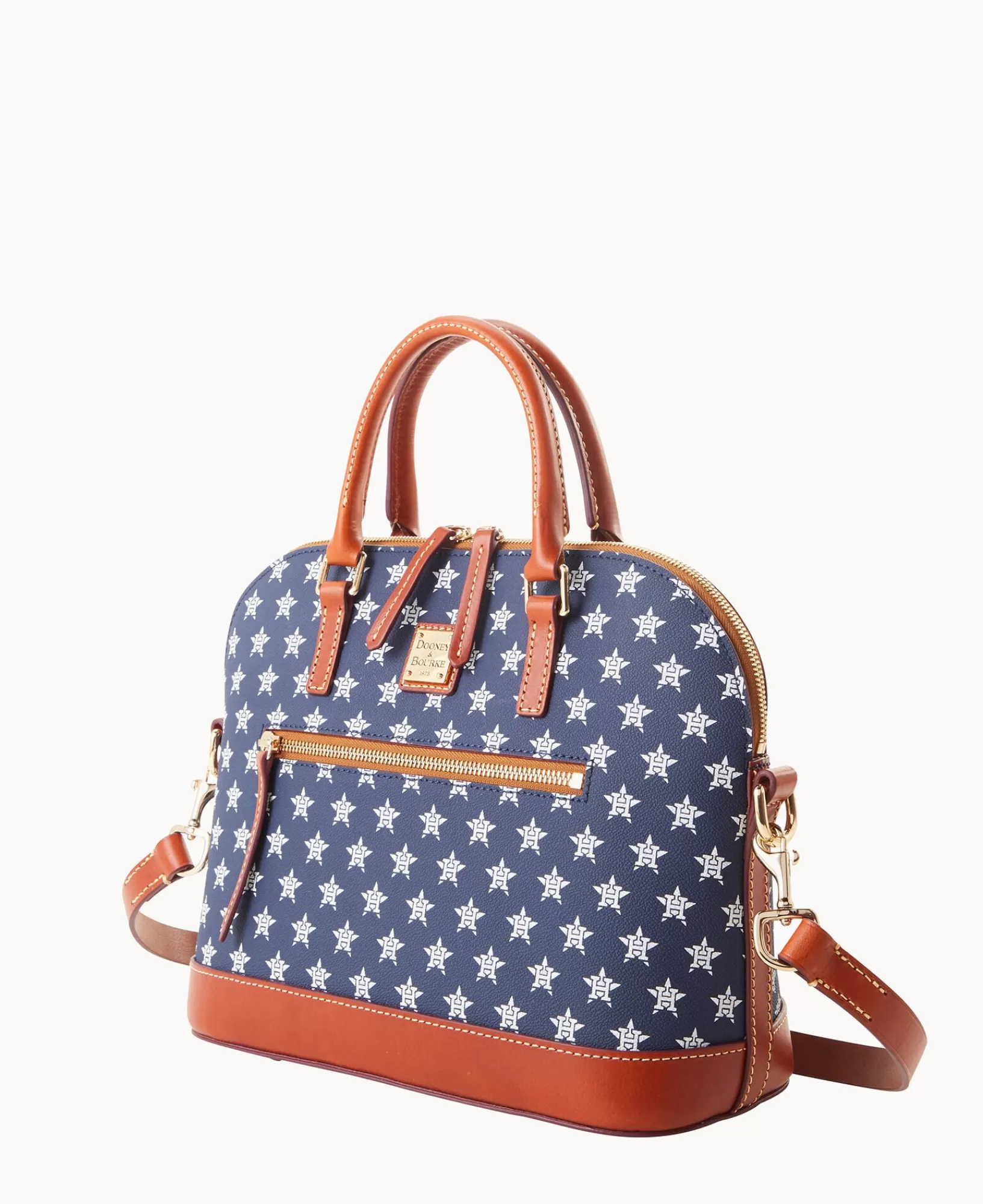 Shoulder Bags | Satchels>Dooney & Bourke MLB Astros Domed Zip Satchel Navy