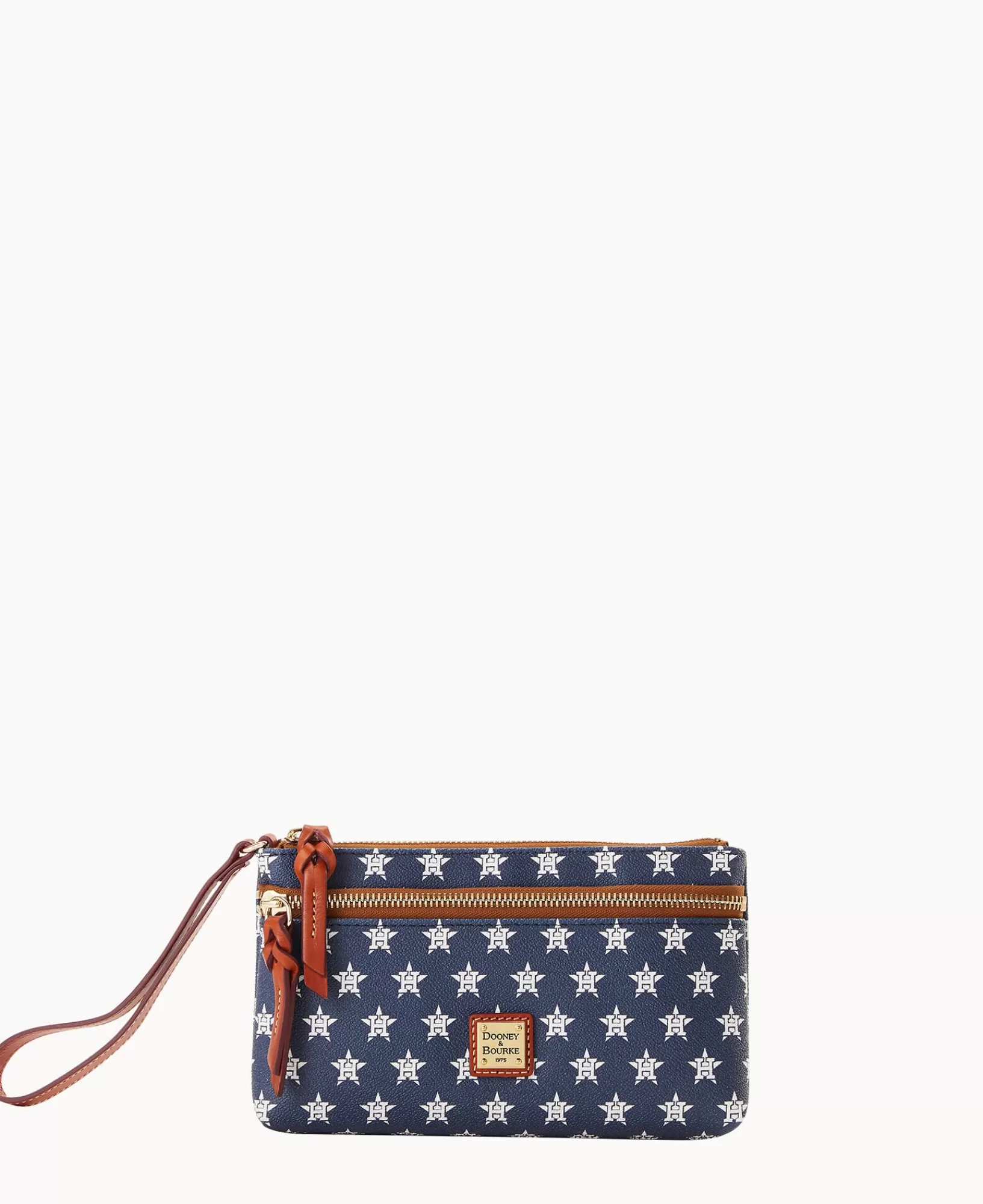 Wristlets | Wallets>Dooney & Bourke MLB Astros Double Zip Wristlet Navy