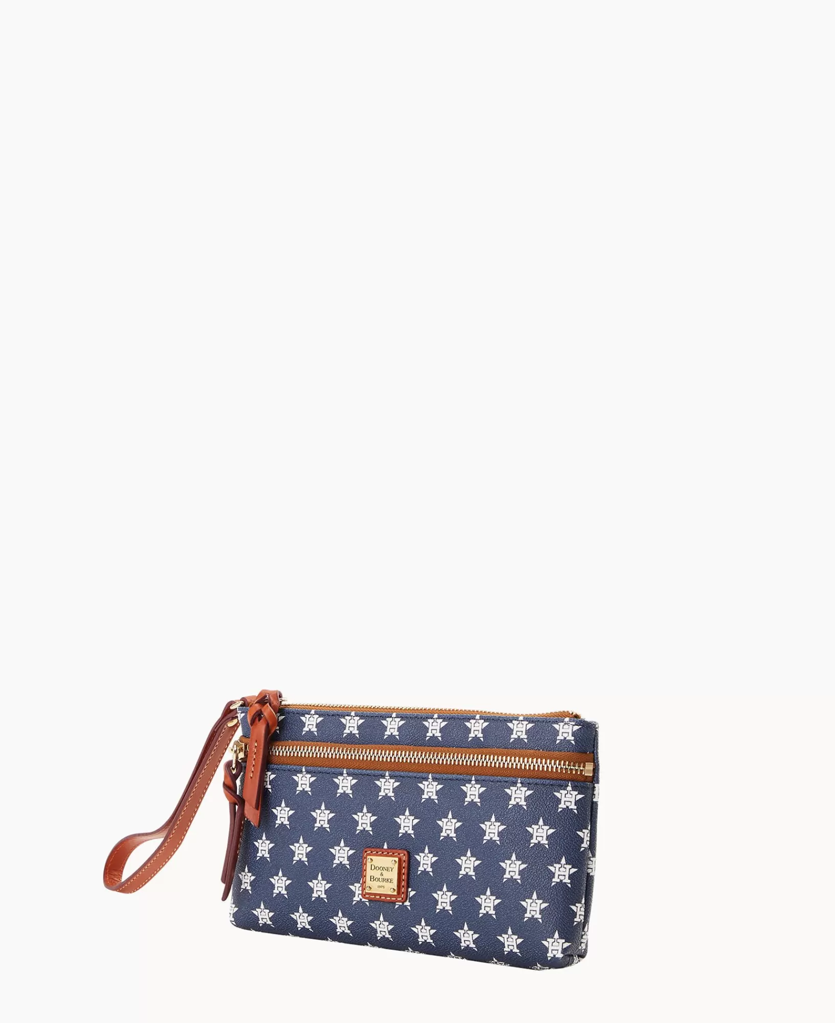 Wristlets | Wallets>Dooney & Bourke MLB Astros Double Zip Wristlet Navy