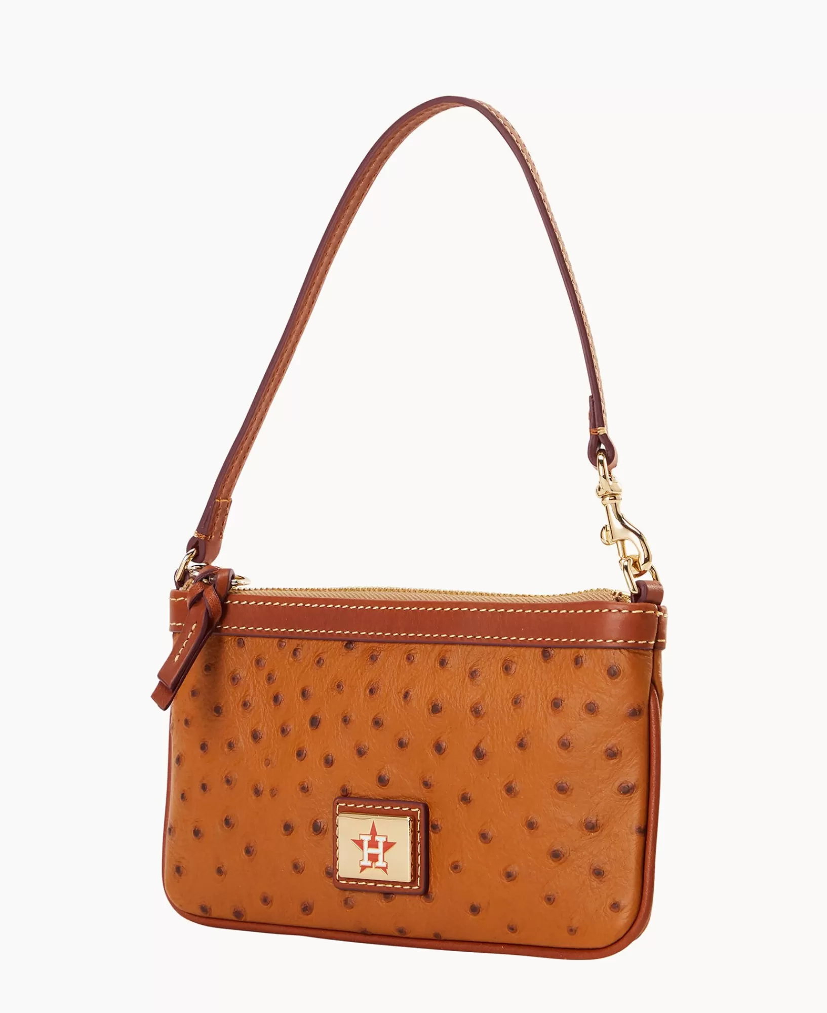 Wristlets | Wallets>Dooney & Bourke MLB Astros Large Slim Wristlet Caramel