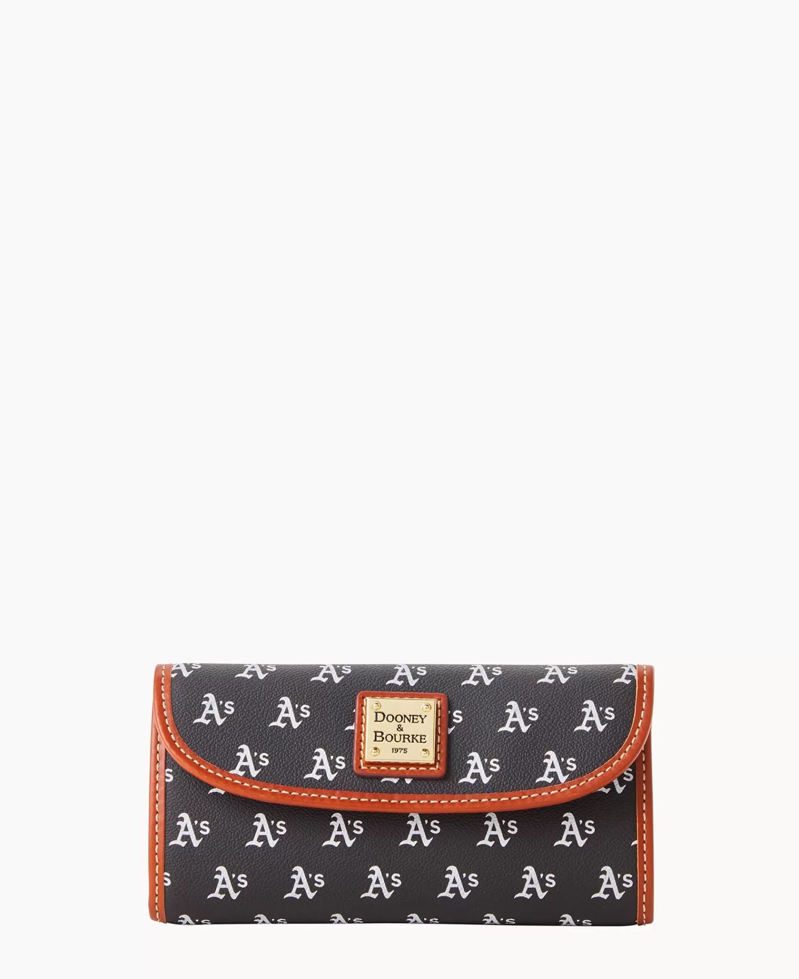 Clutches | Wallets>Dooney & Bourke MLB Athletics Continental Clutch Black