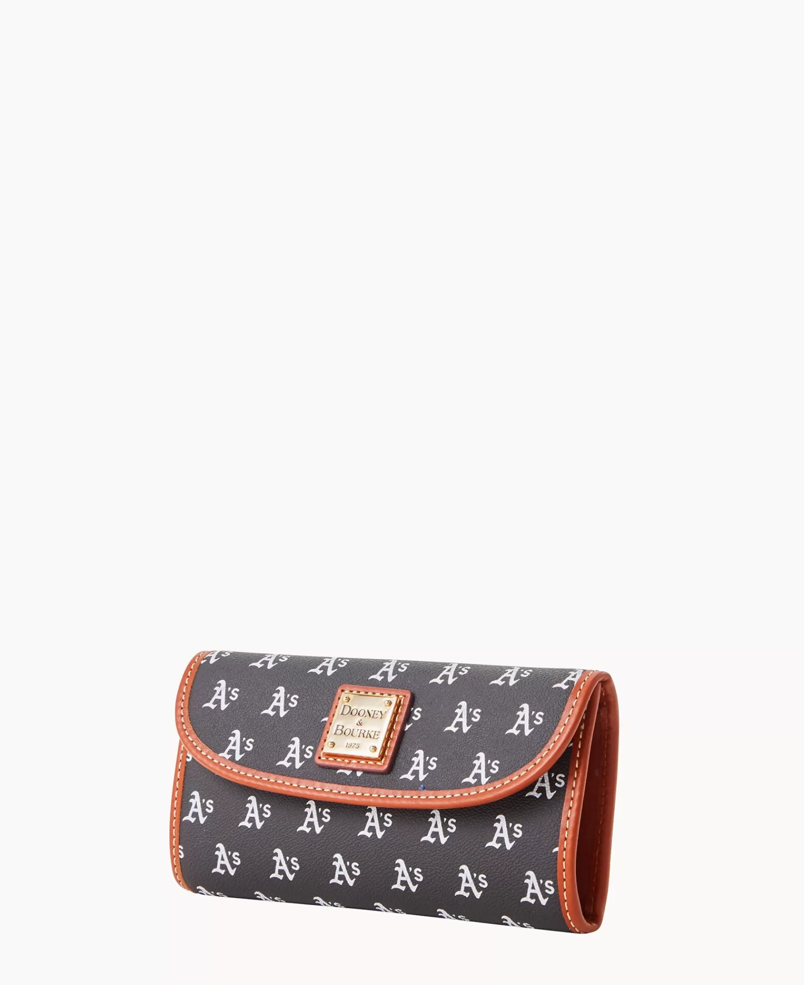 Clutches | Wallets>Dooney & Bourke MLB Athletics Continental Clutch Black