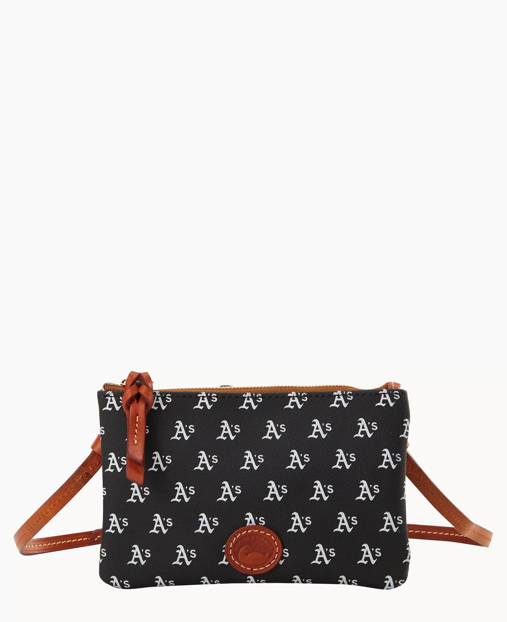 Shoulder Bags | Crossbodies>Dooney & Bourke MLB Athletics Top Zip Crossbody Black