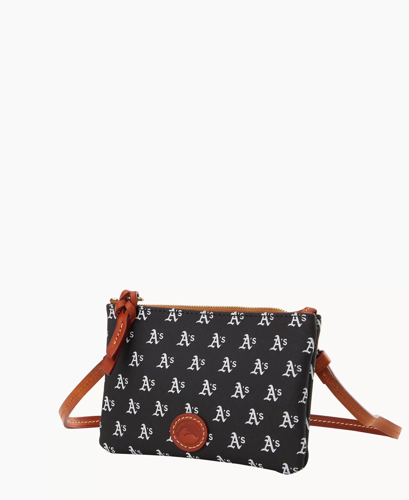 Shoulder Bags | Crossbodies>Dooney & Bourke MLB Athletics Top Zip Crossbody Black