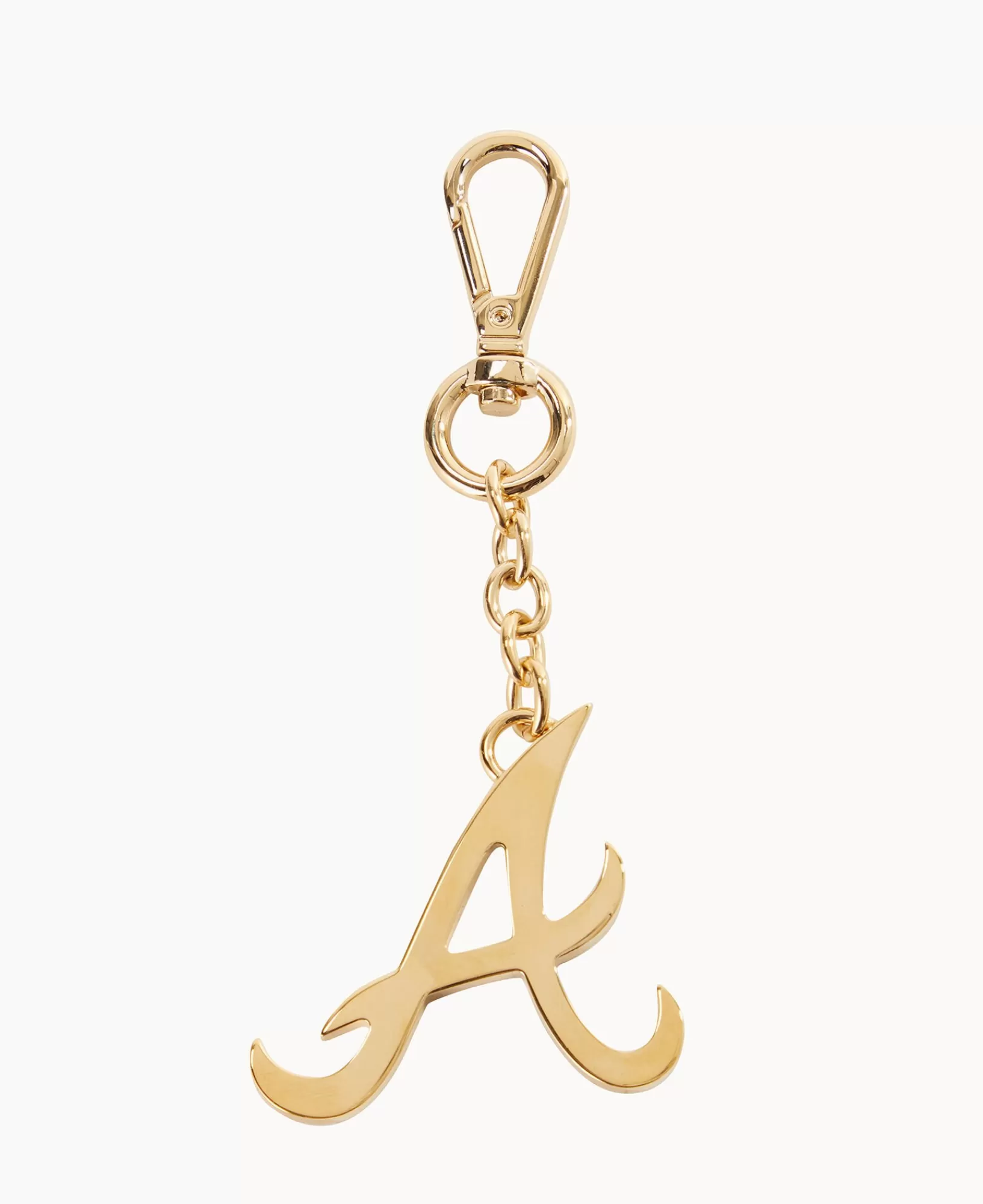 Key Keepers & Charms>Dooney & Bourke MLB Atlanta Braves Pendant Key Chain Gold