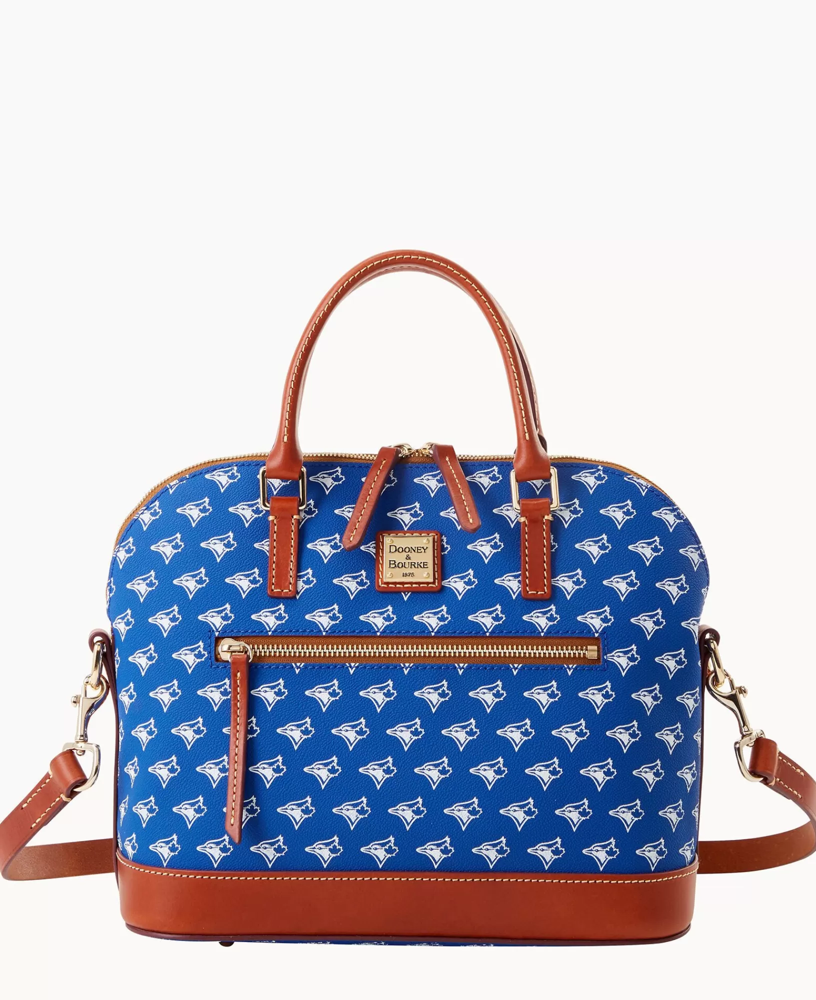 Shoulder Bags | Satchels>Dooney & Bourke MLB Jays Domed Zip Satchel Blue