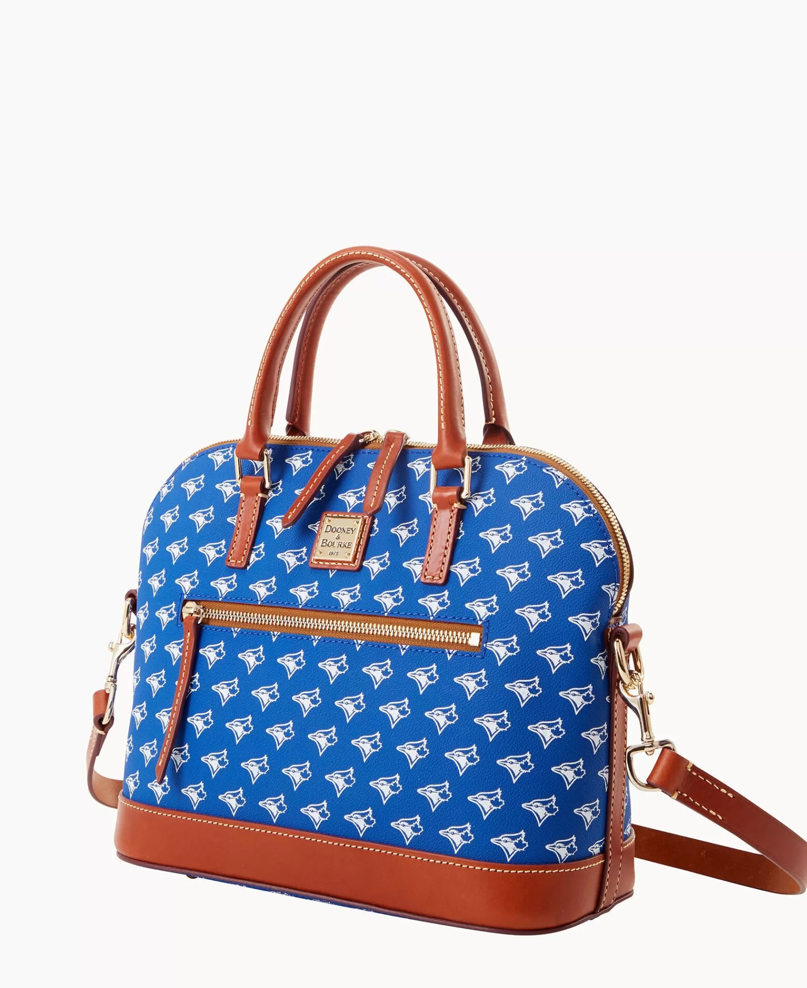 Shoulder Bags | Satchels>Dooney & Bourke MLB Jays Domed Zip Satchel Blue