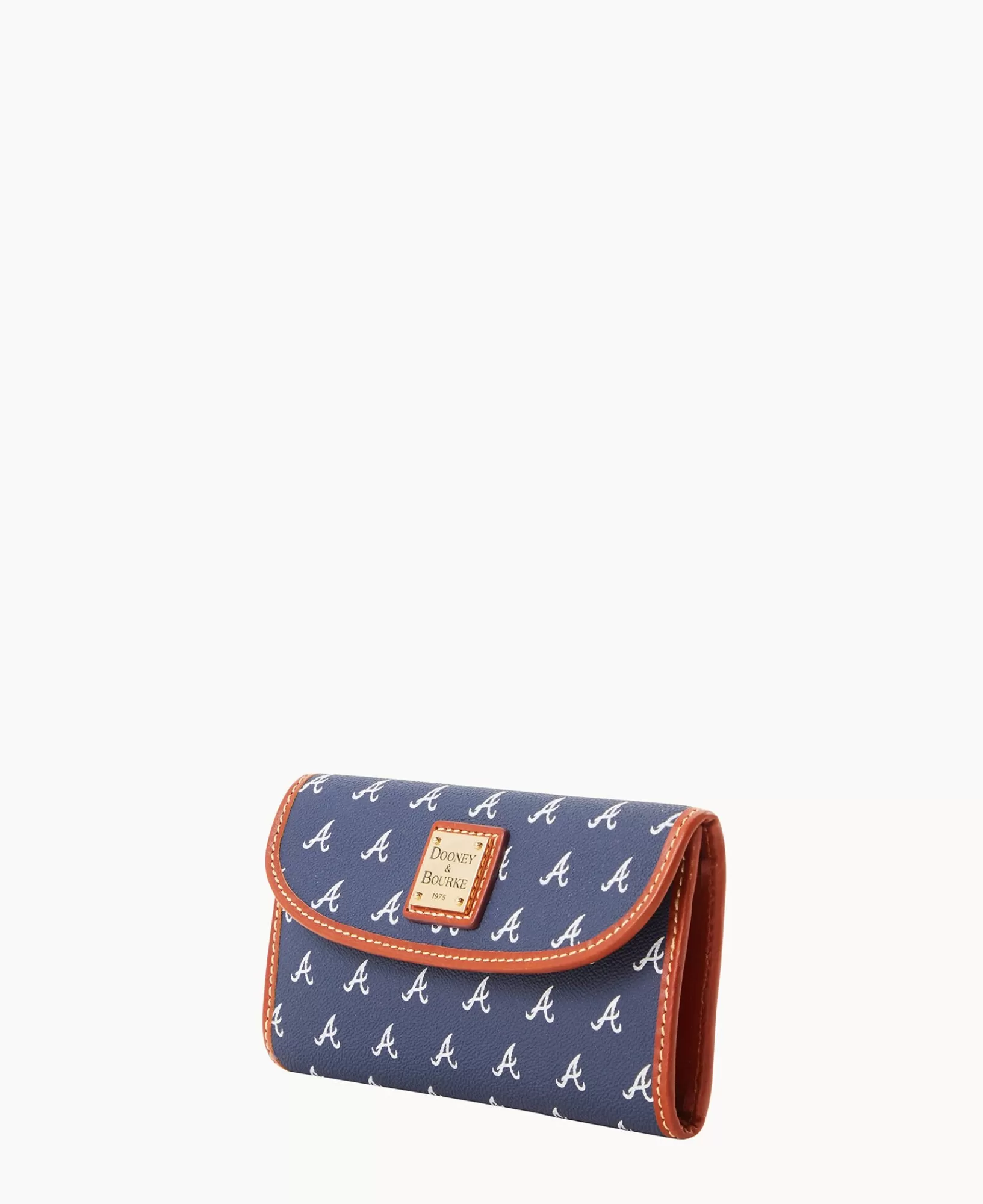 Clutches | Wallets>Dooney & Bourke MLB Braves Continental Clutch Navy