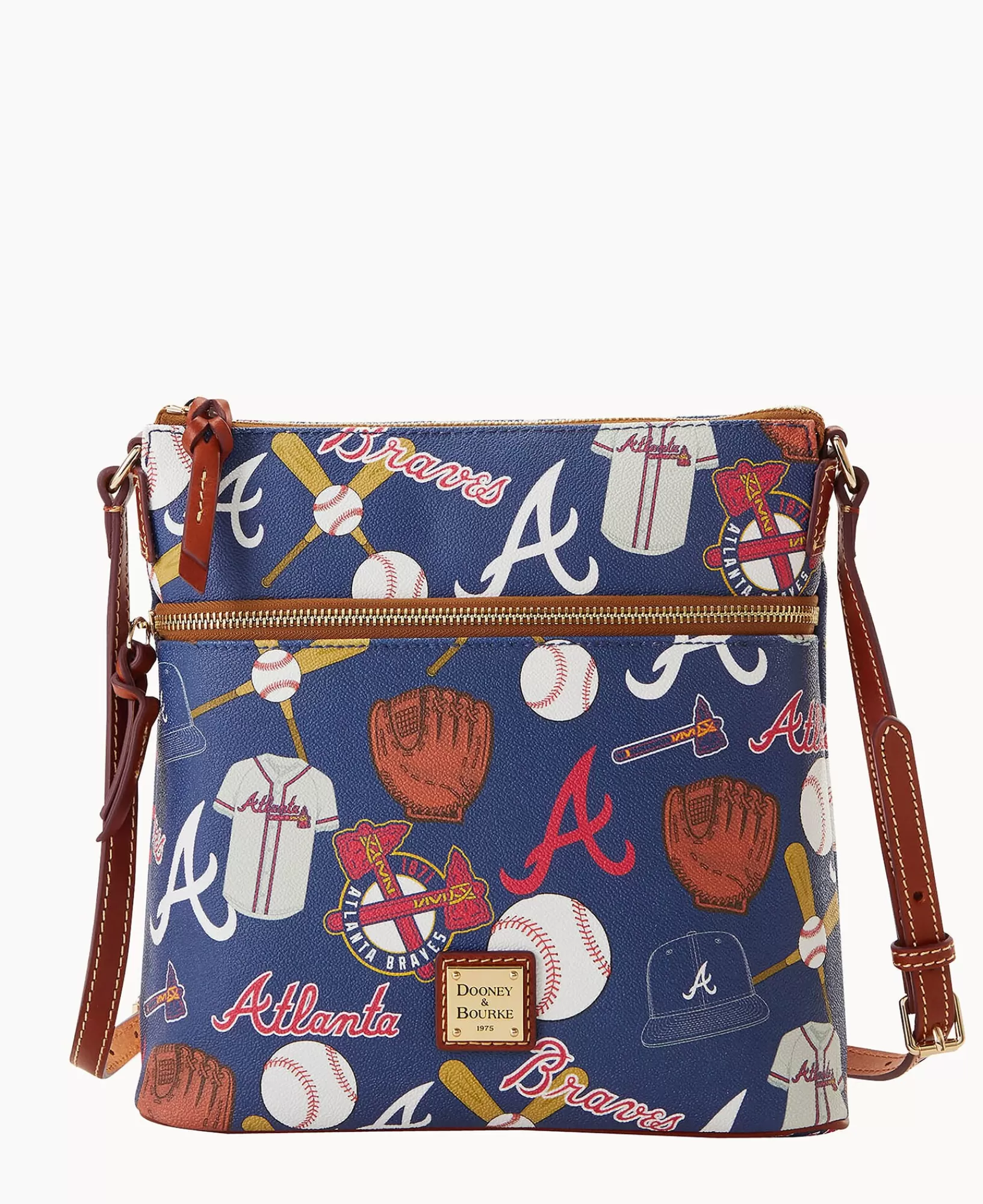 Shoulder Bags | Crossbodies>Dooney & Bourke MLB Braves Crossbody Navy