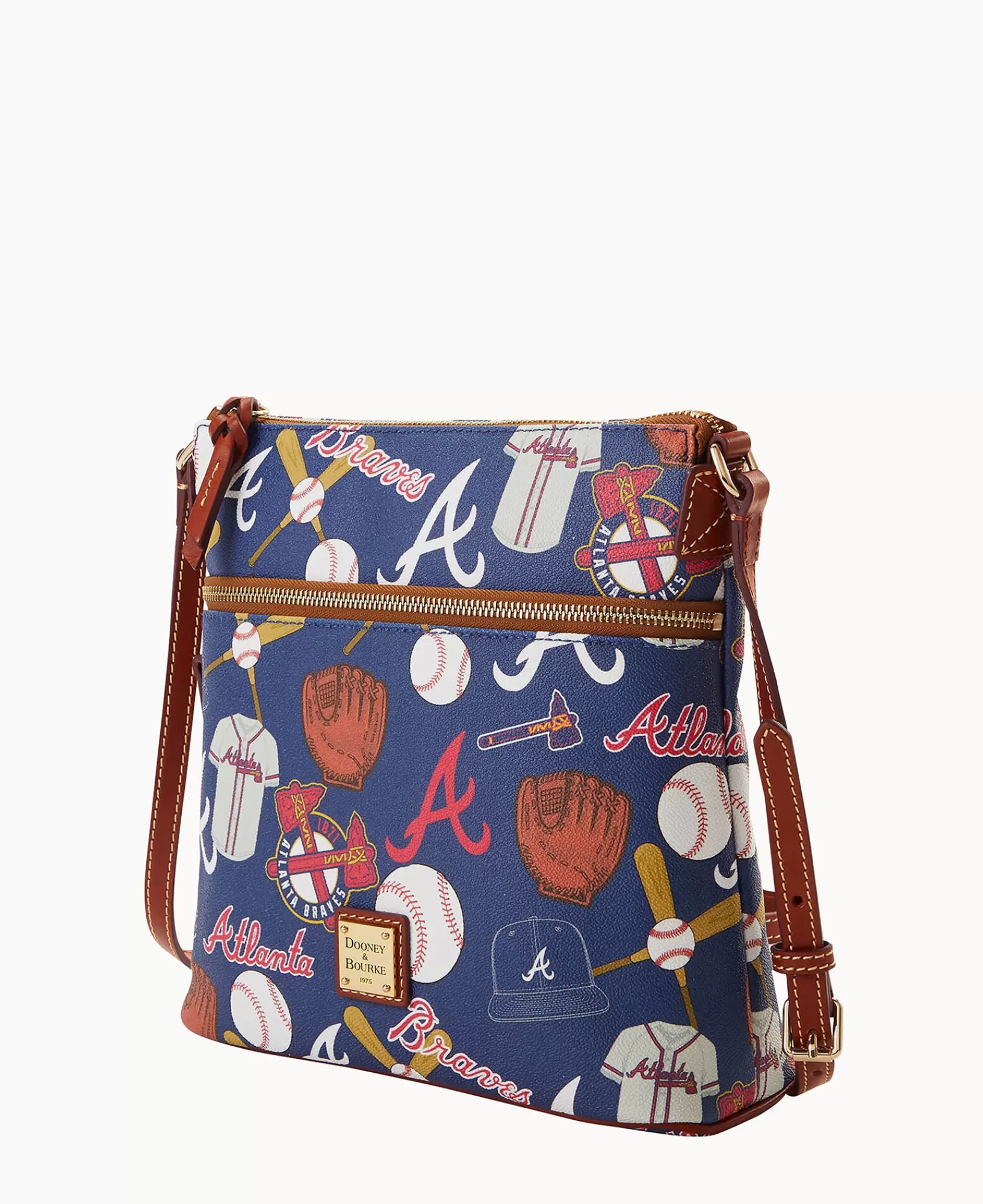 Shoulder Bags | Crossbodies>Dooney & Bourke MLB Braves Crossbody Navy