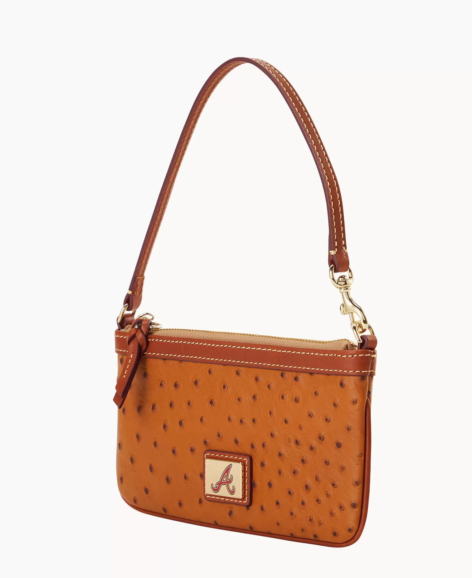 Wristlets | Wallets>Dooney & Bourke MLB Braves Large Slim Wristlet Caramel