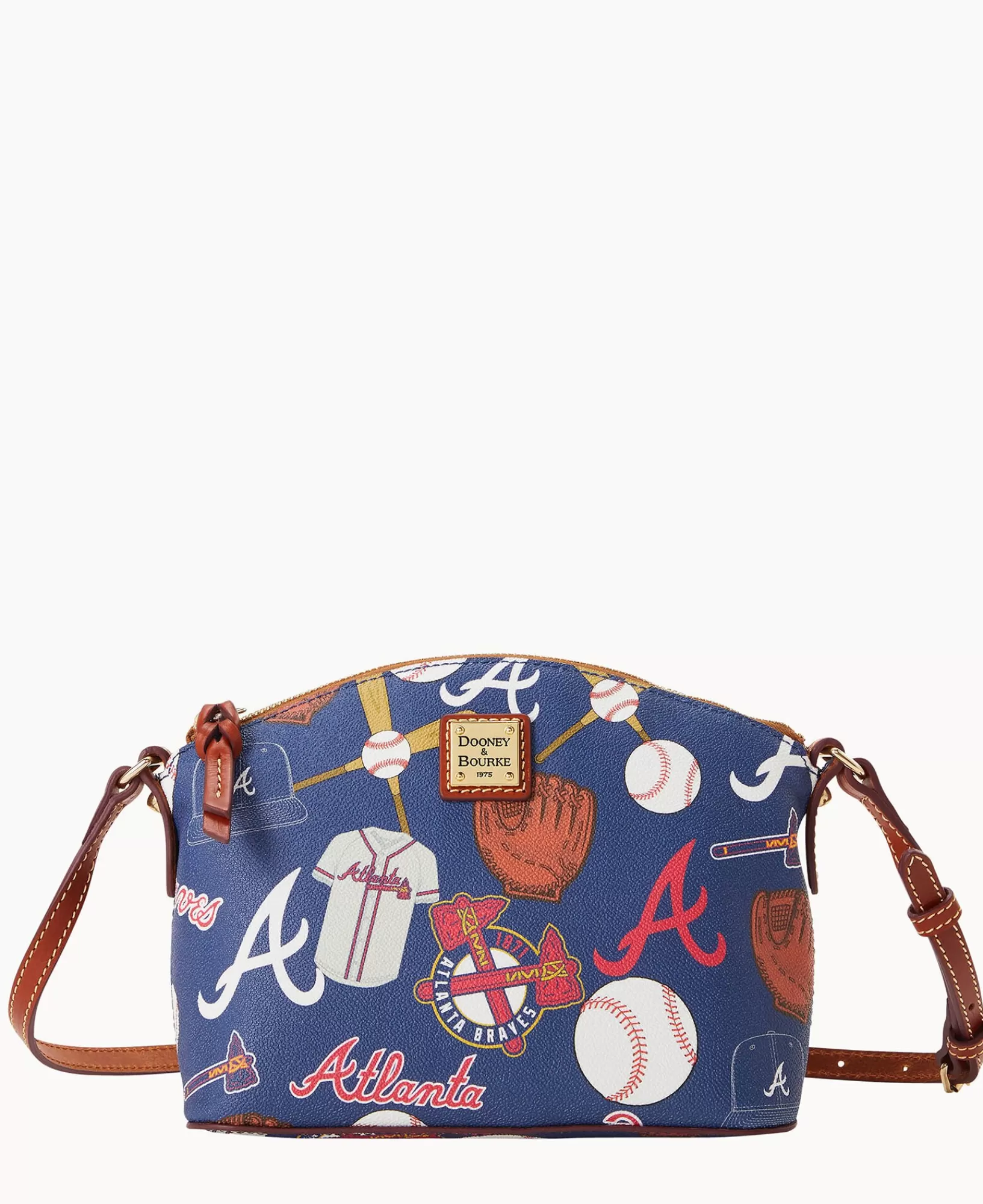 Shoulder Bags | Crossbodies>Dooney & Bourke MLB Braves Suki Crossbody Navy