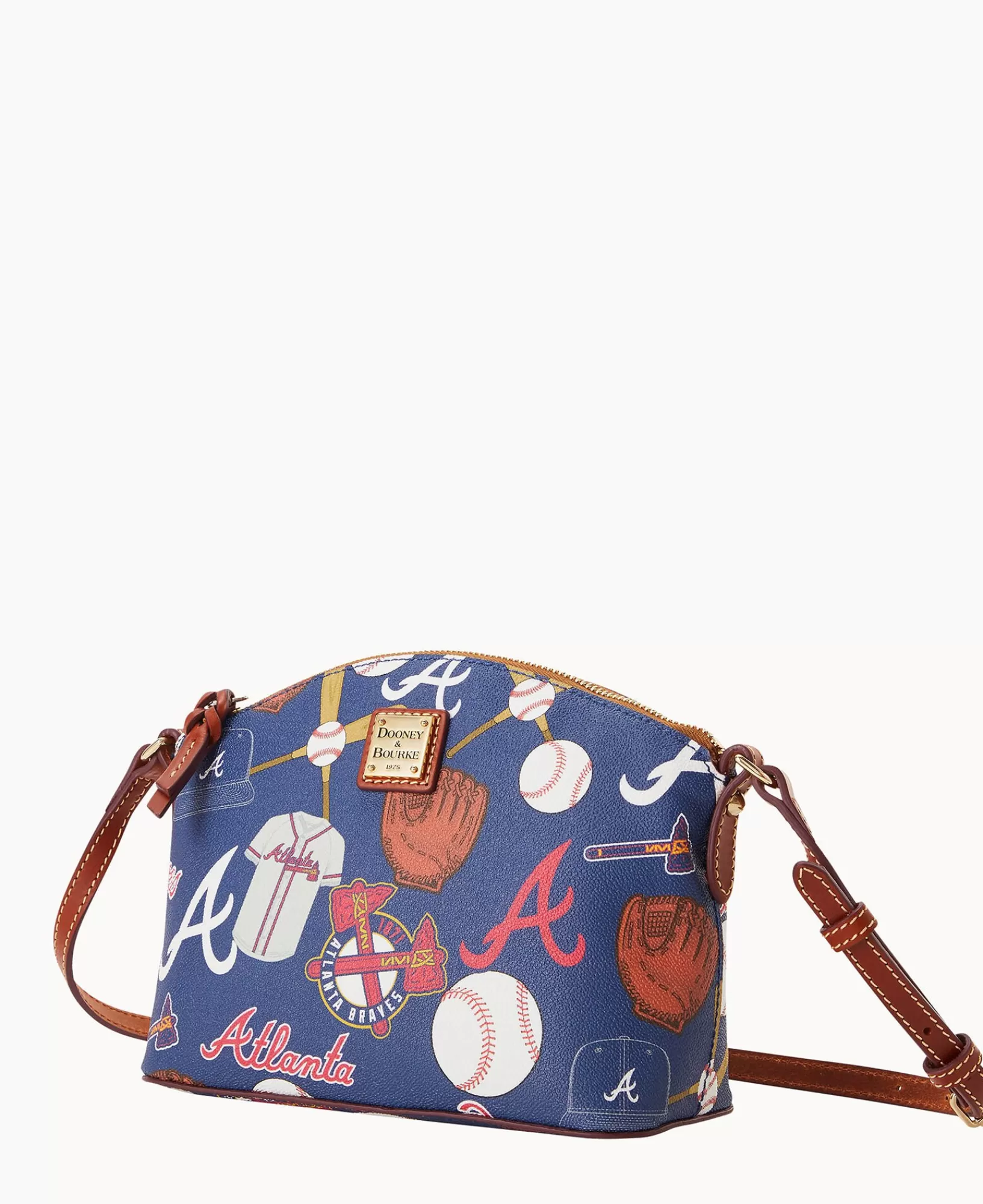 Shoulder Bags | Crossbodies>Dooney & Bourke MLB Braves Suki Crossbody Navy