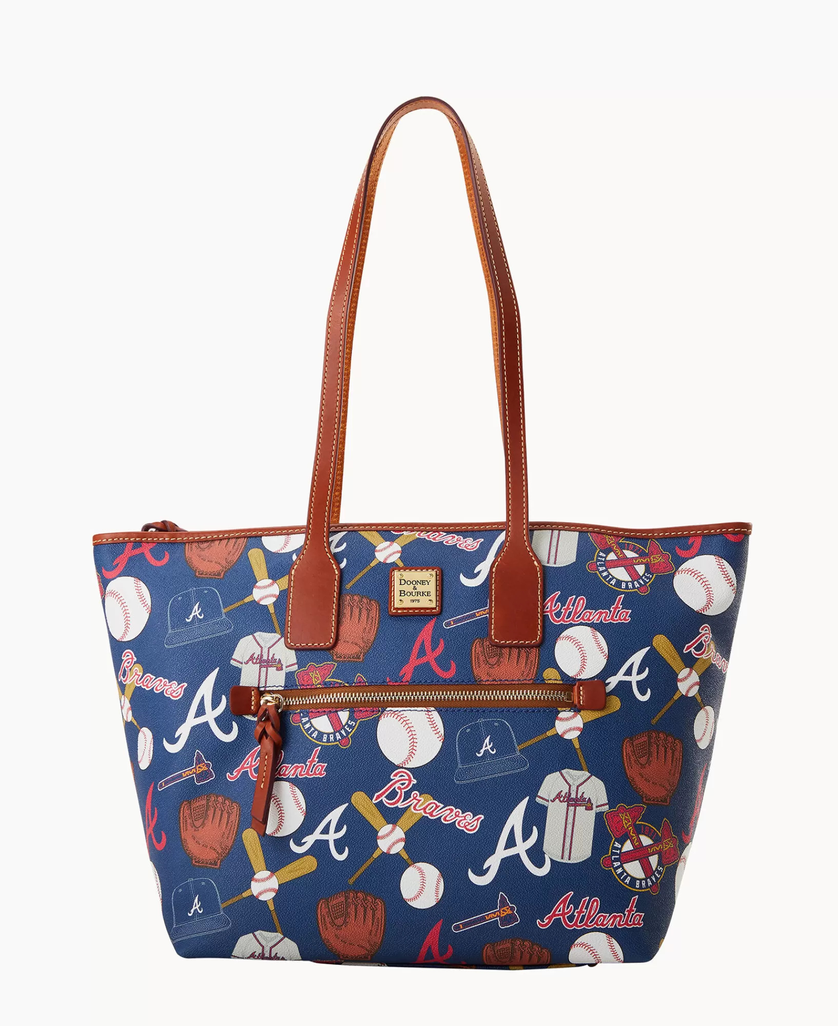 Shoulder Bags | Totes>Dooney & Bourke MLB Braves Tote Navy