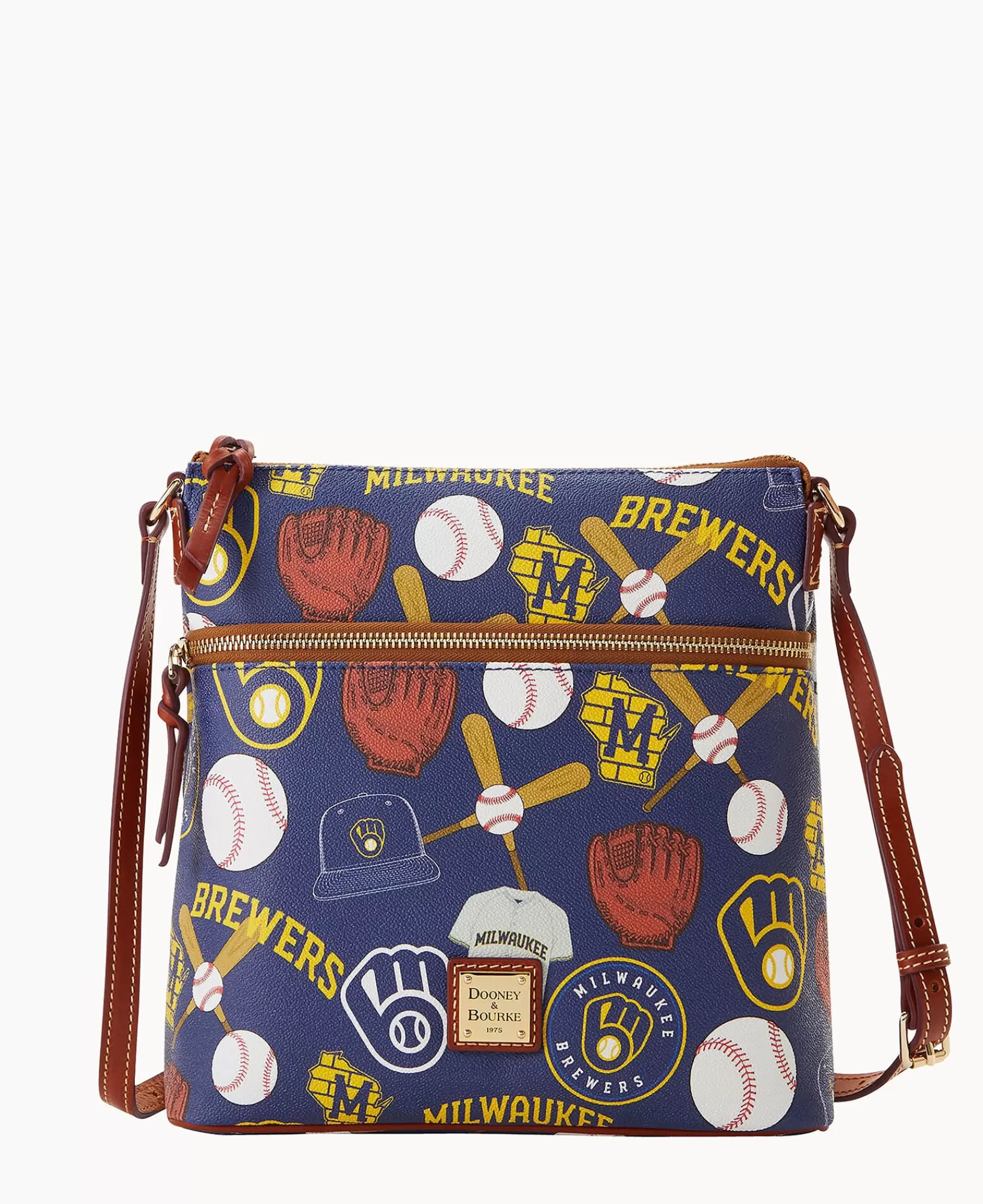 Shoulder Bags | Crossbodies>Dooney & Bourke MLB Brewers Crossbody Navy