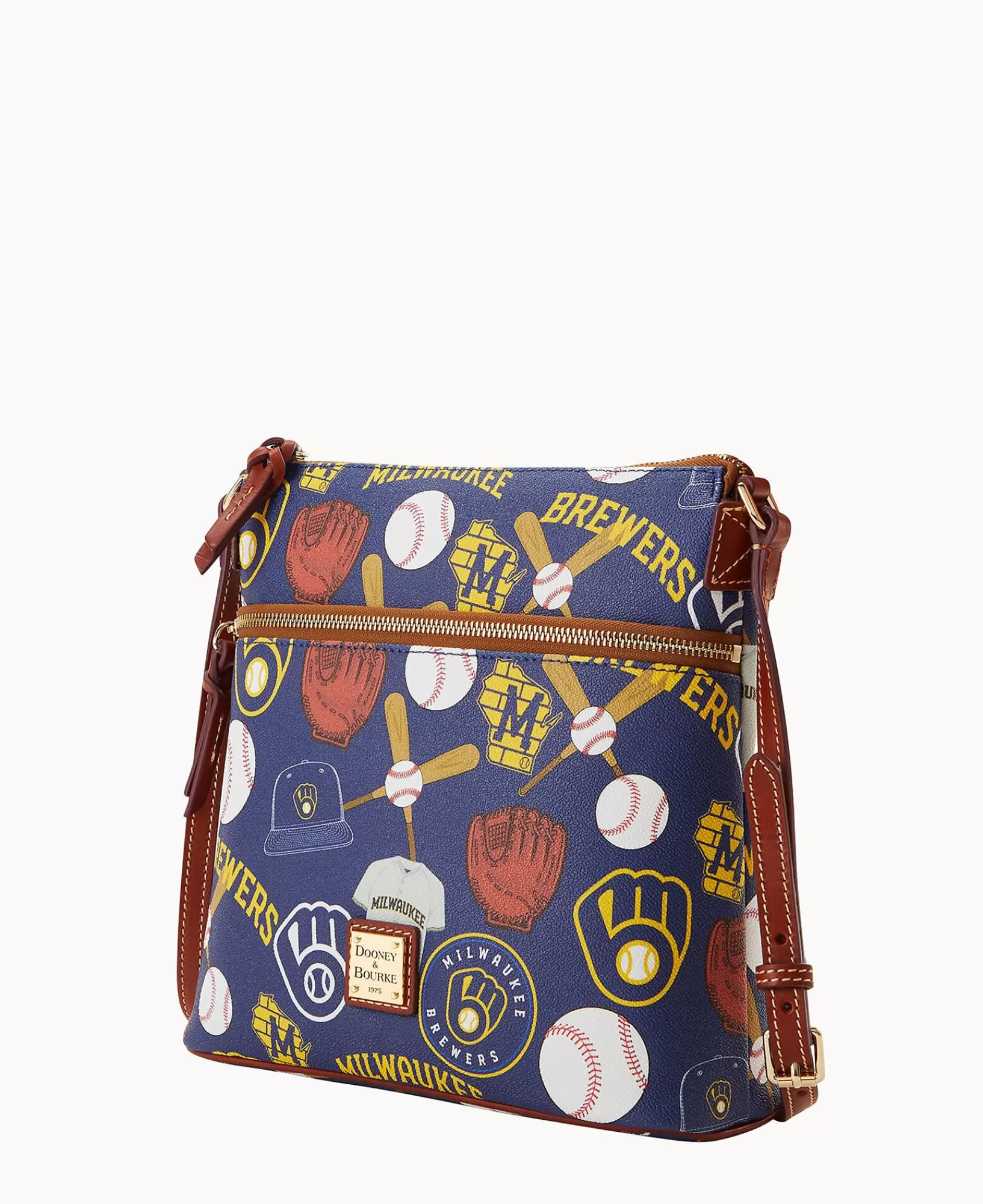 Shoulder Bags | Crossbodies>Dooney & Bourke MLB Brewers Crossbody Navy