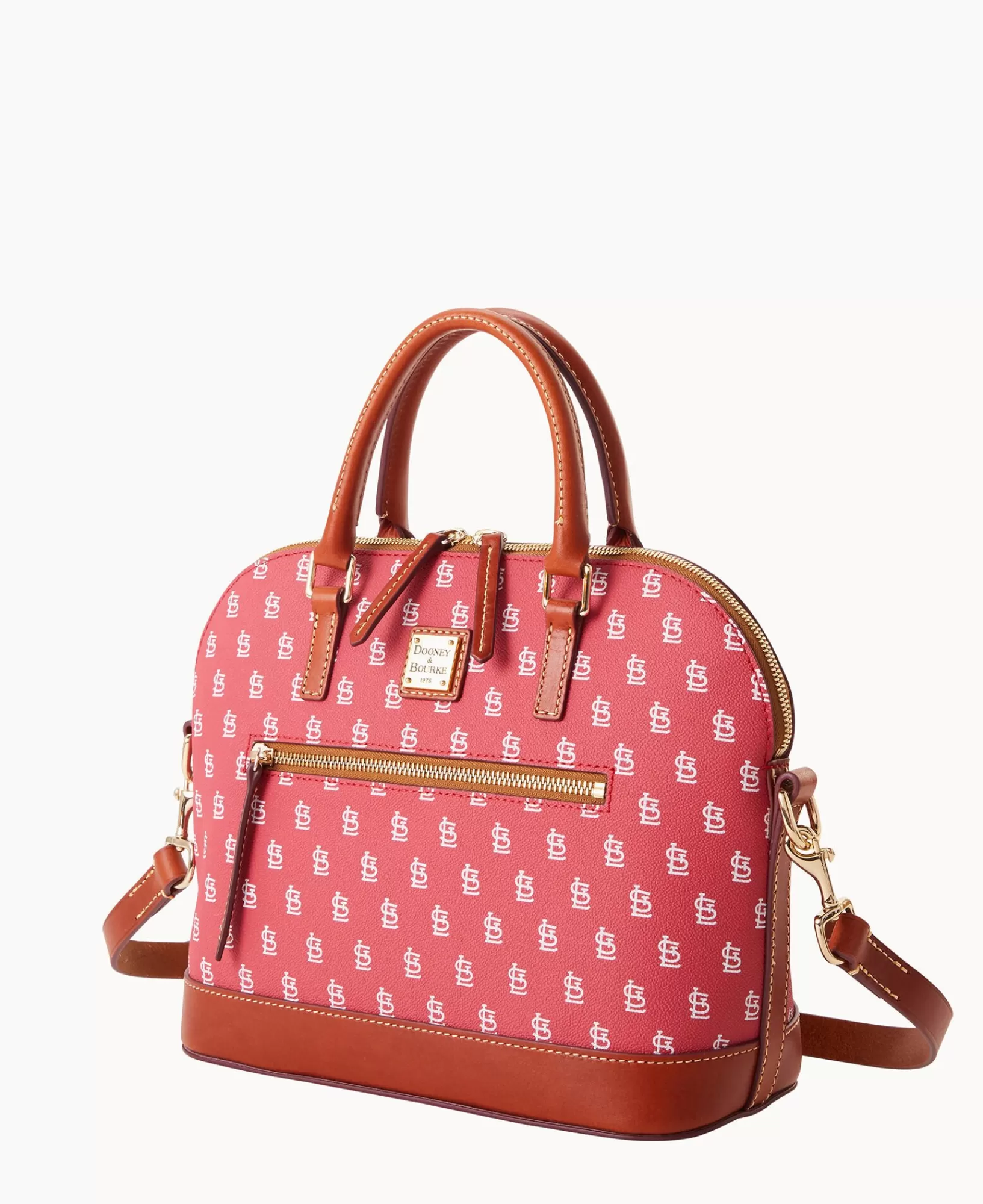 Shoulder Bags | Satchels>Dooney & Bourke MLB Cardinals Domed Zip Satchel Red