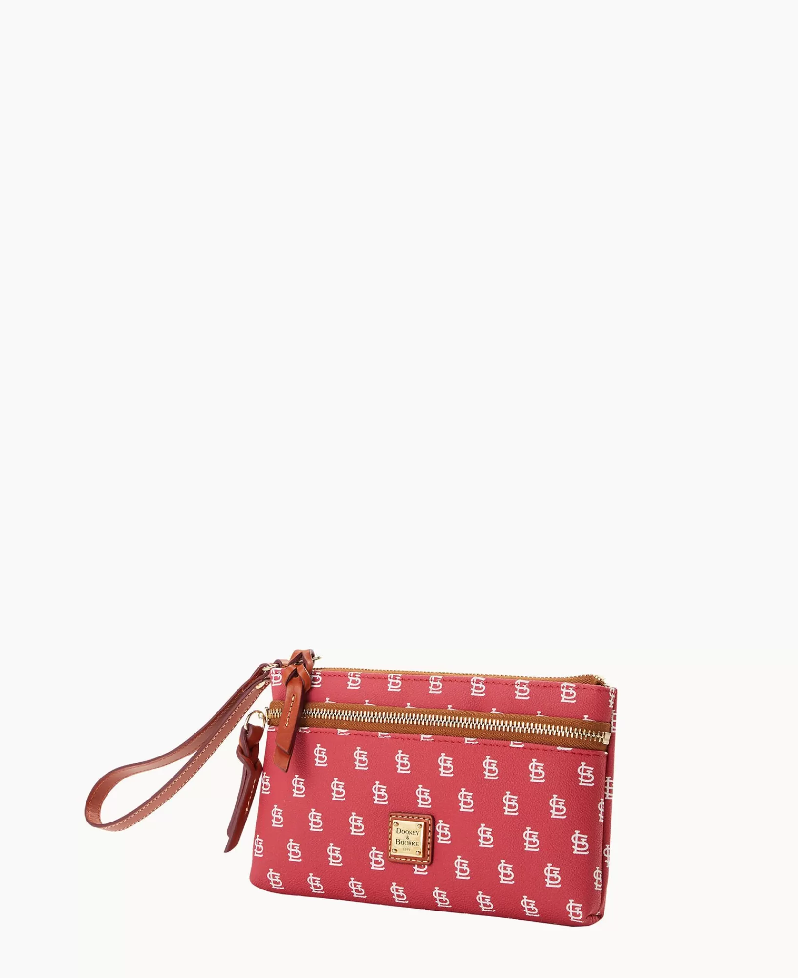 Wristlets | Wallets>Dooney & Bourke MLB Cardinals Double Zip Wristlet Red