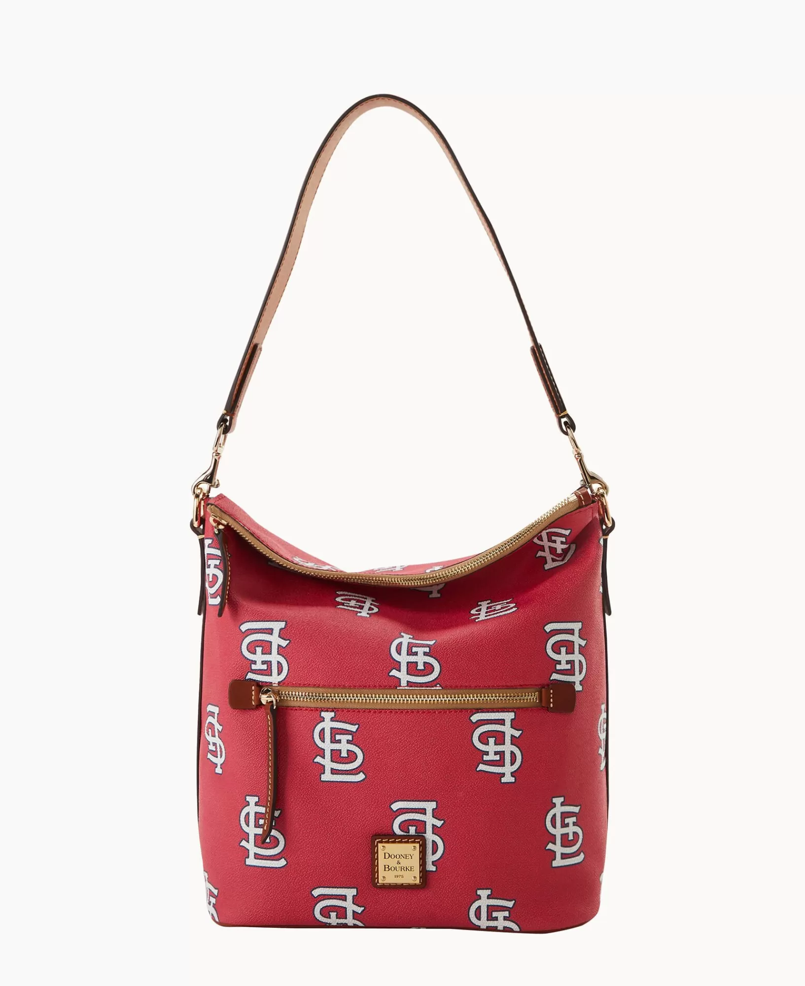 Shoulder Bags>Dooney & Bourke MLB Cardinals Large Sac Red