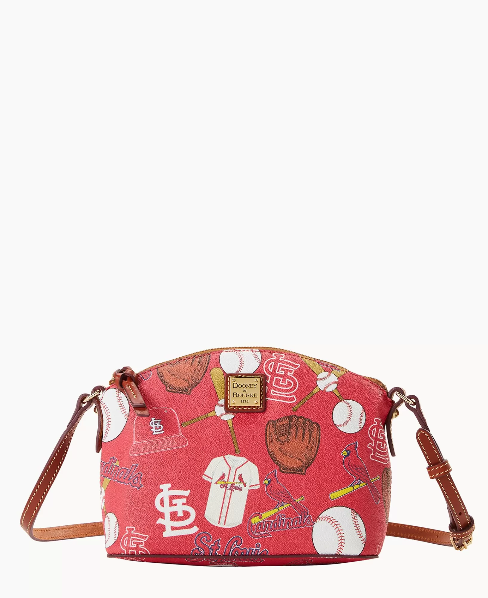 Shoulder Bags | Crossbodies>Dooney & Bourke MLB Cardinals Suki Crossbody Red