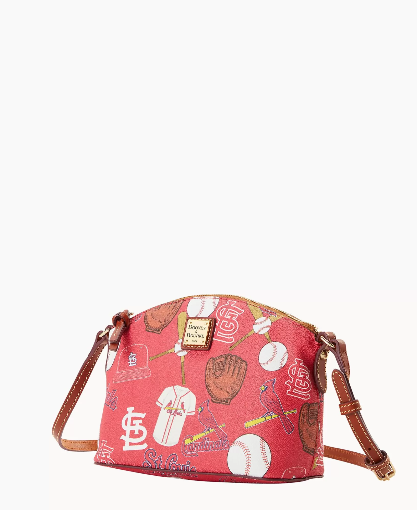 Shoulder Bags | Crossbodies>Dooney & Bourke MLB Cardinals Suki Crossbody Red