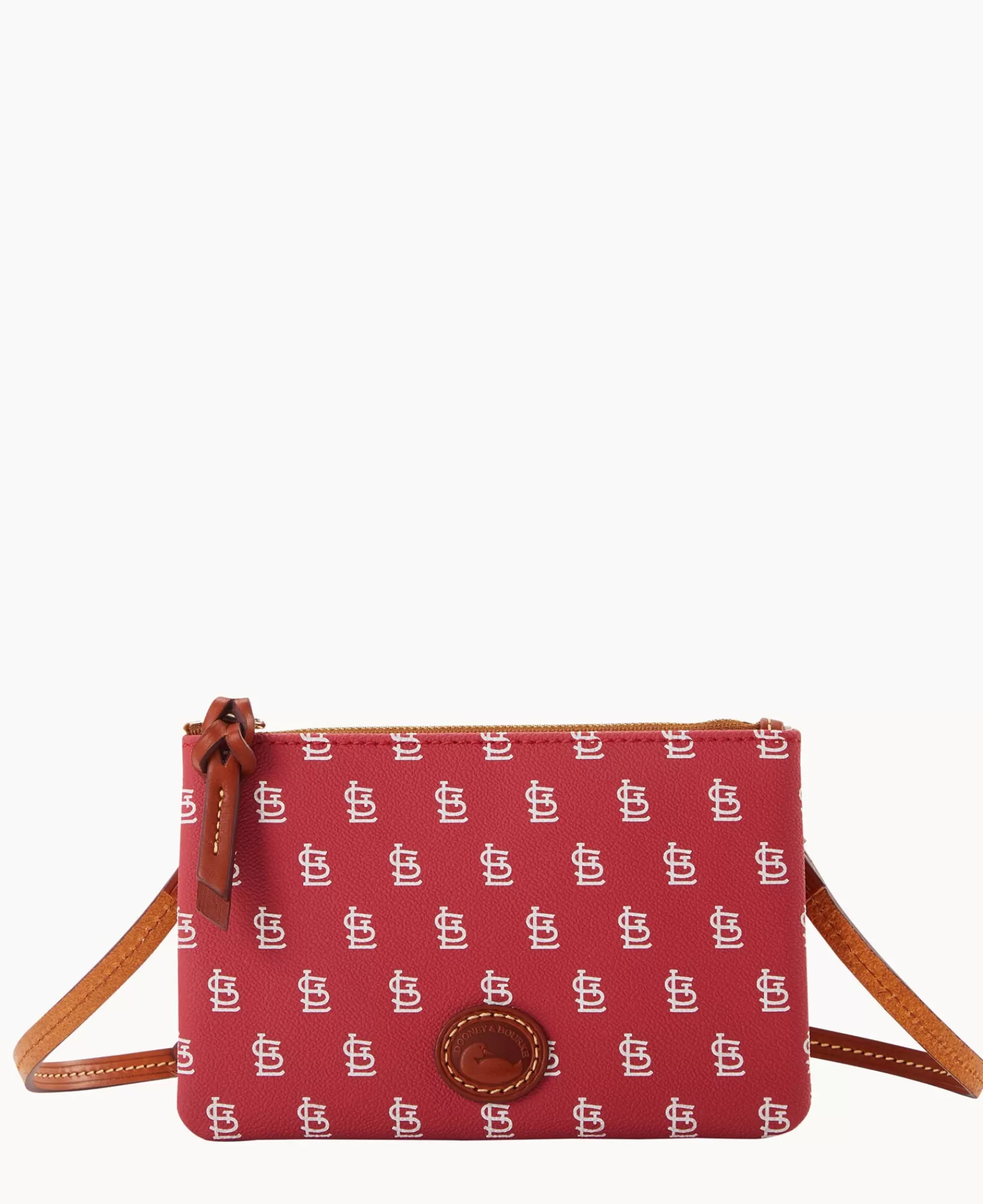 Shoulder Bags | Crossbodies>Dooney & Bourke MLB Cardinals Top Zip Crossbody Red