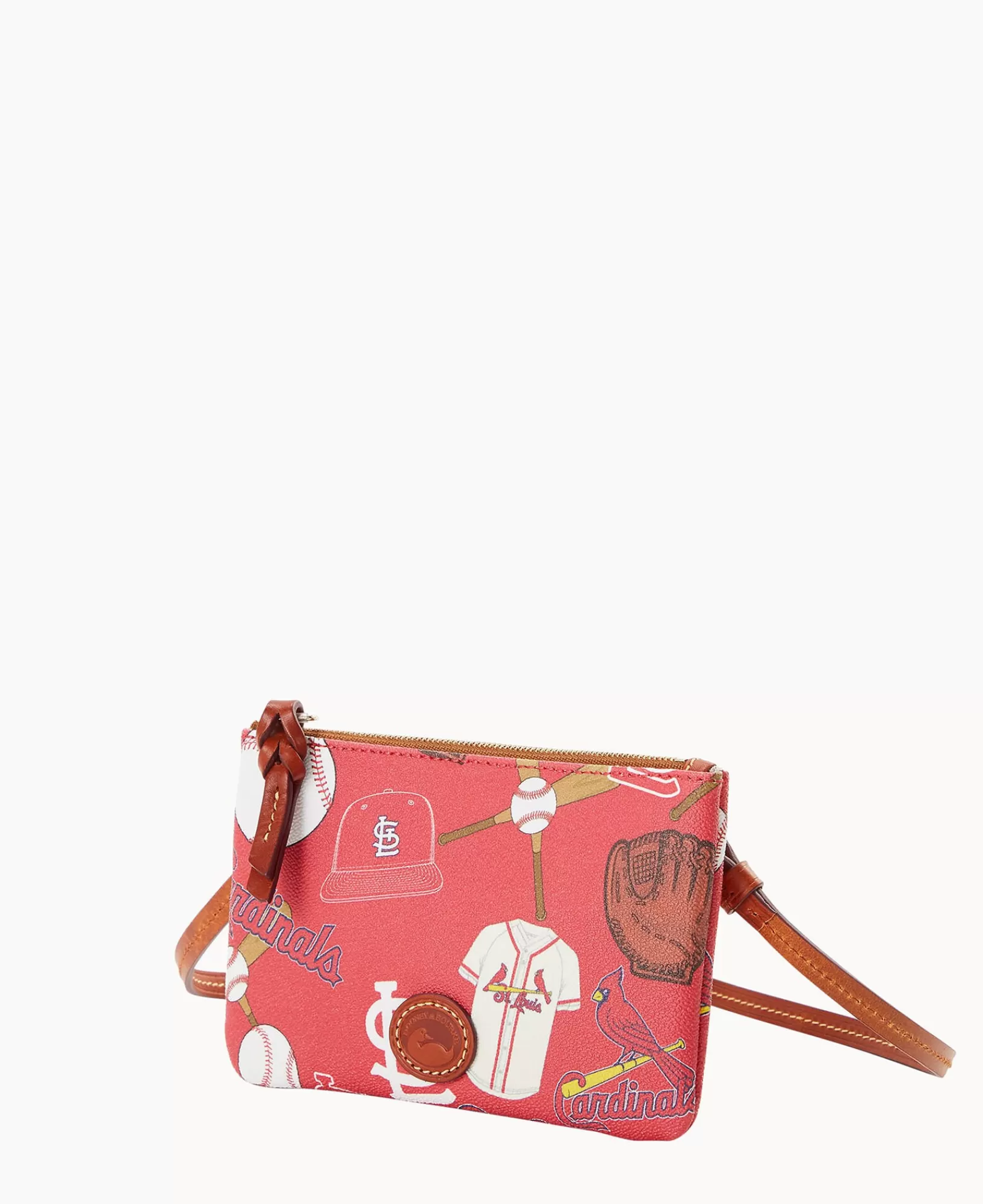 Shoulder Bags | Crossbodies>Dooney & Bourke MLB Cardinals Top Zip Crossbody Red