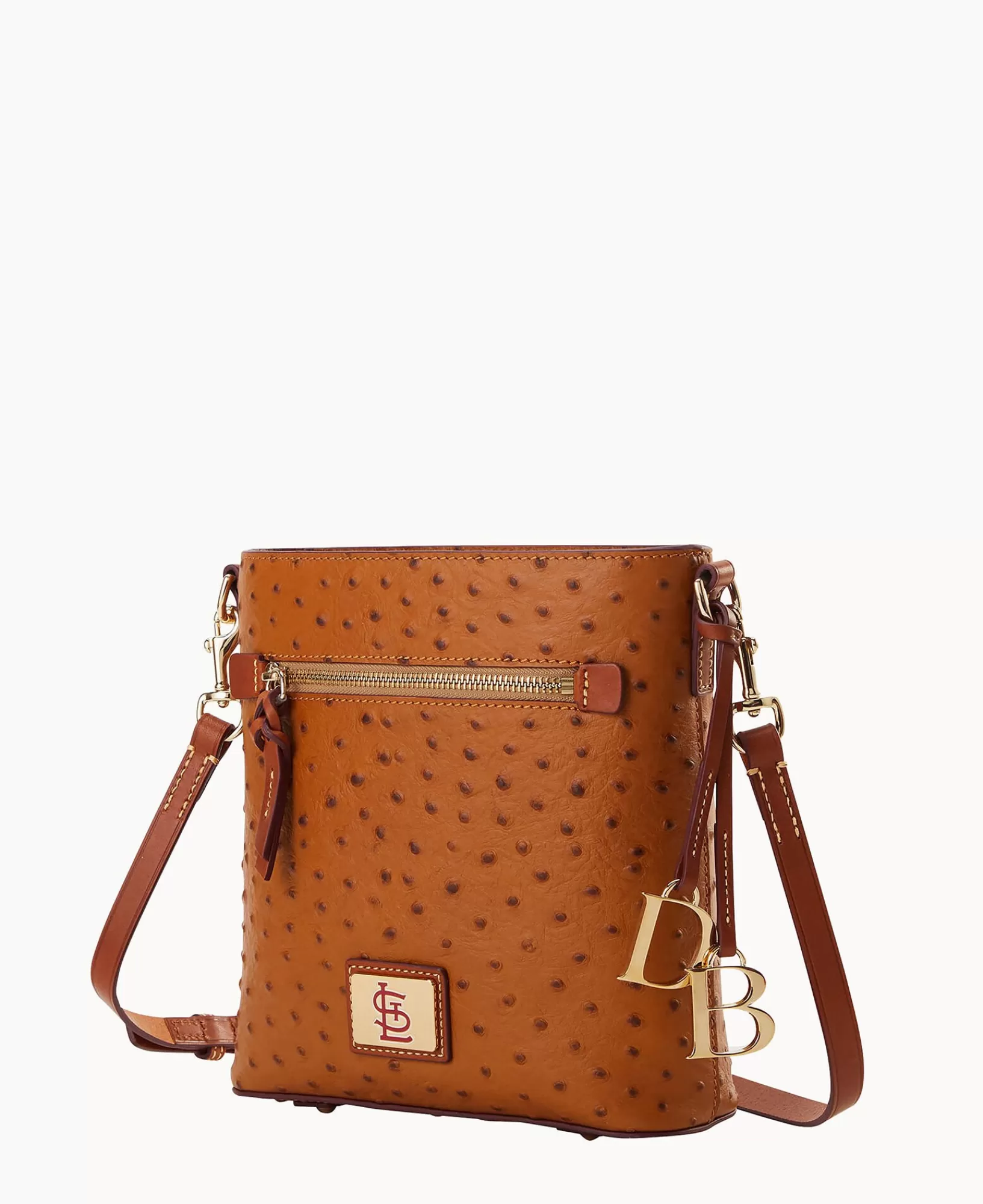 Shoulder Bags | Crossbodies>Dooney & Bourke MLB Cardinals Zip Crossbody Caramel