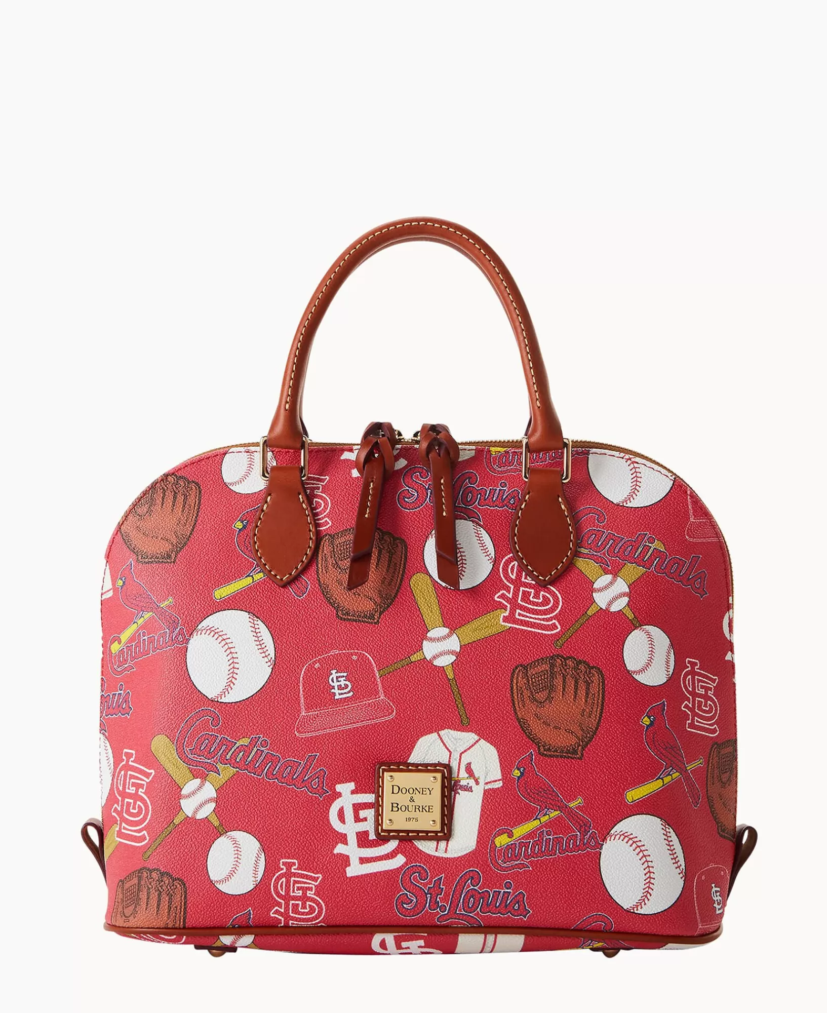 Shoulder Bags | Satchels>Dooney & Bourke MLB Cardinals Zip Zip Satchel Red