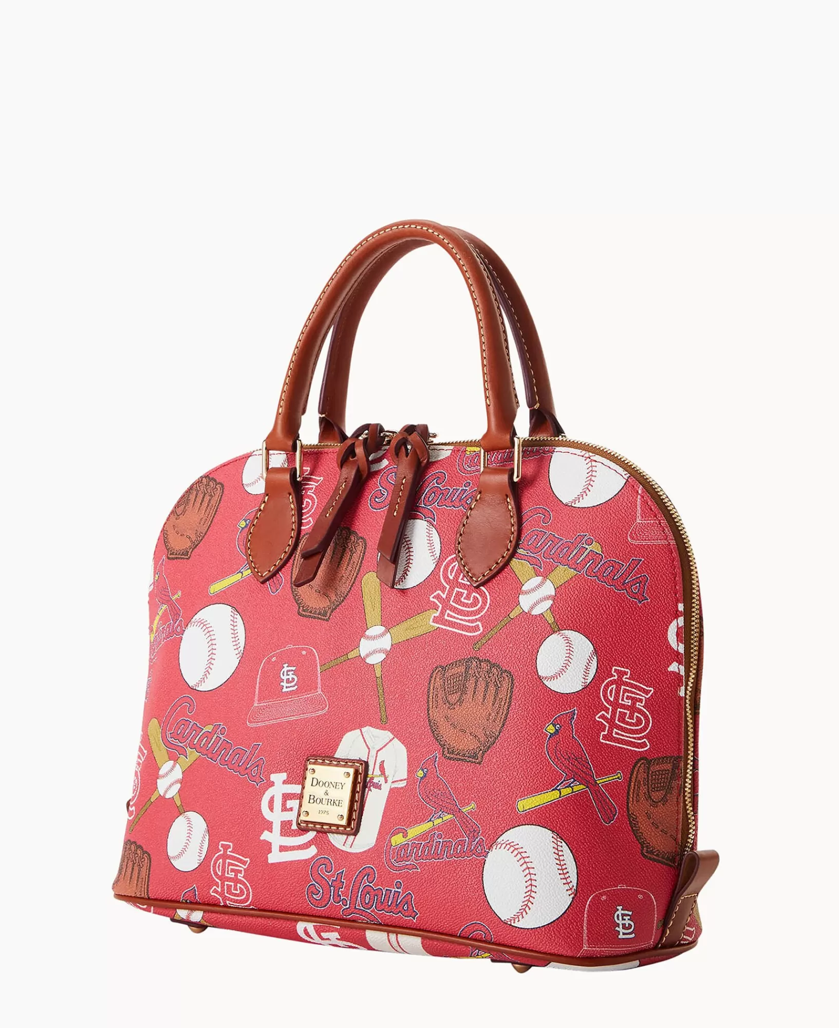 Shoulder Bags | Satchels>Dooney & Bourke MLB Cardinals Zip Zip Satchel Red