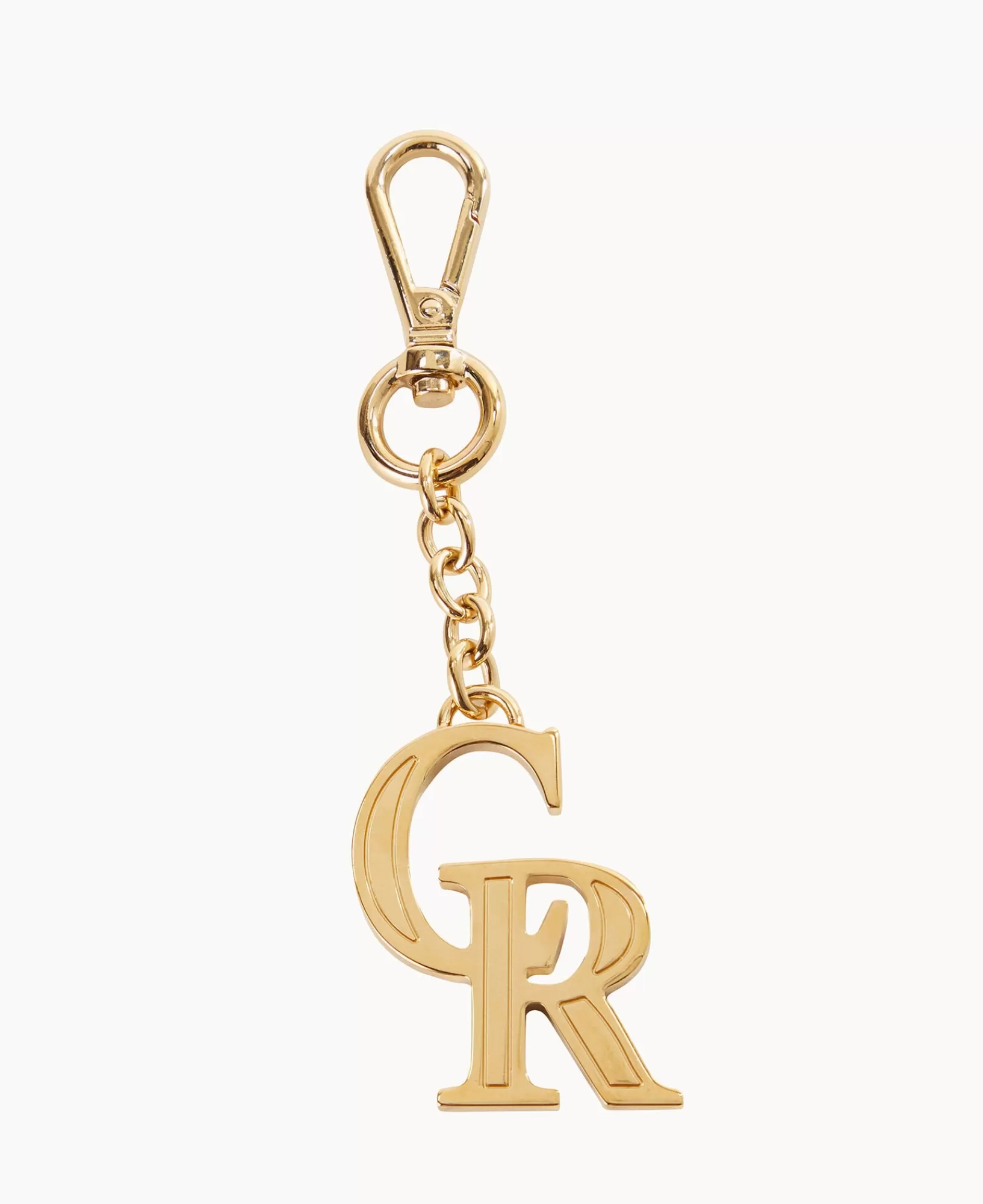 Key Keepers & Charms>Dooney & Bourke MLB Colorado Rockies Pendant Key Chain Gold