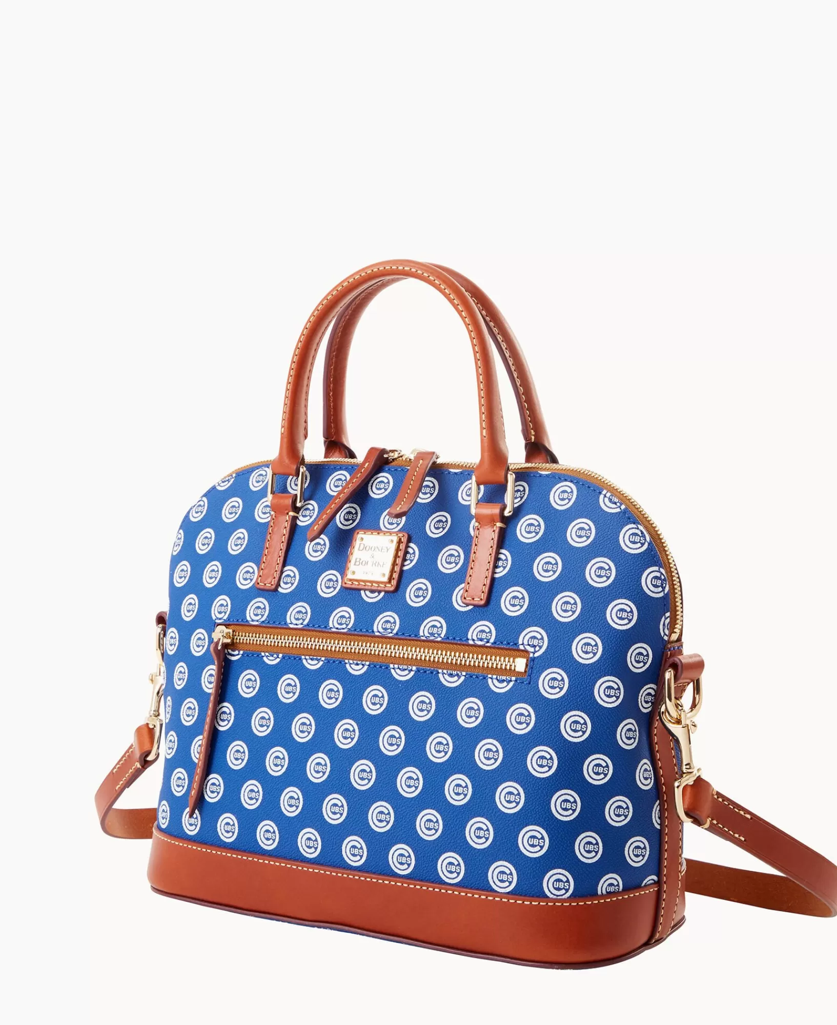 Shoulder Bags | Satchels>Dooney & Bourke MLB Cubs Domed Zip Satchel Blue