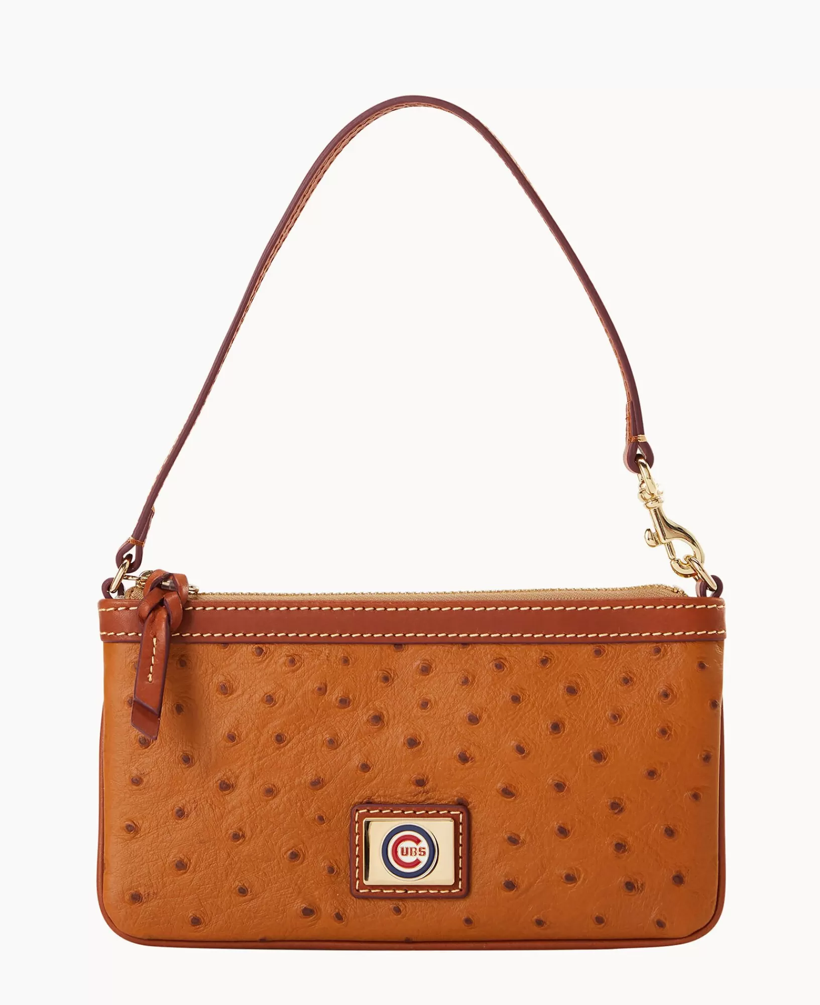 Wristlets | Wallets>Dooney & Bourke MLB Cubs Large Slim Wristlet Caramel