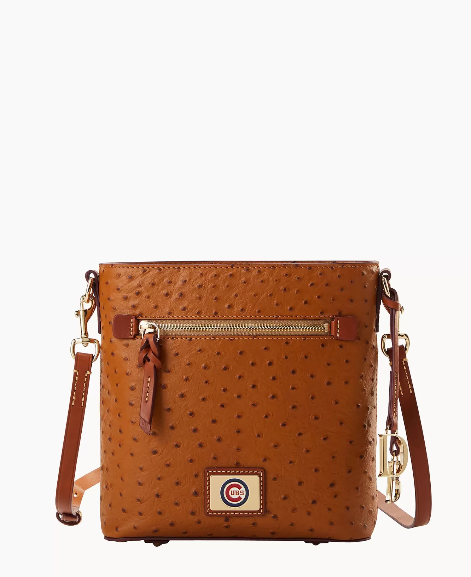 Shoulder Bags | Crossbodies>Dooney & Bourke MLB Cubs Zip Crossbody Caramel