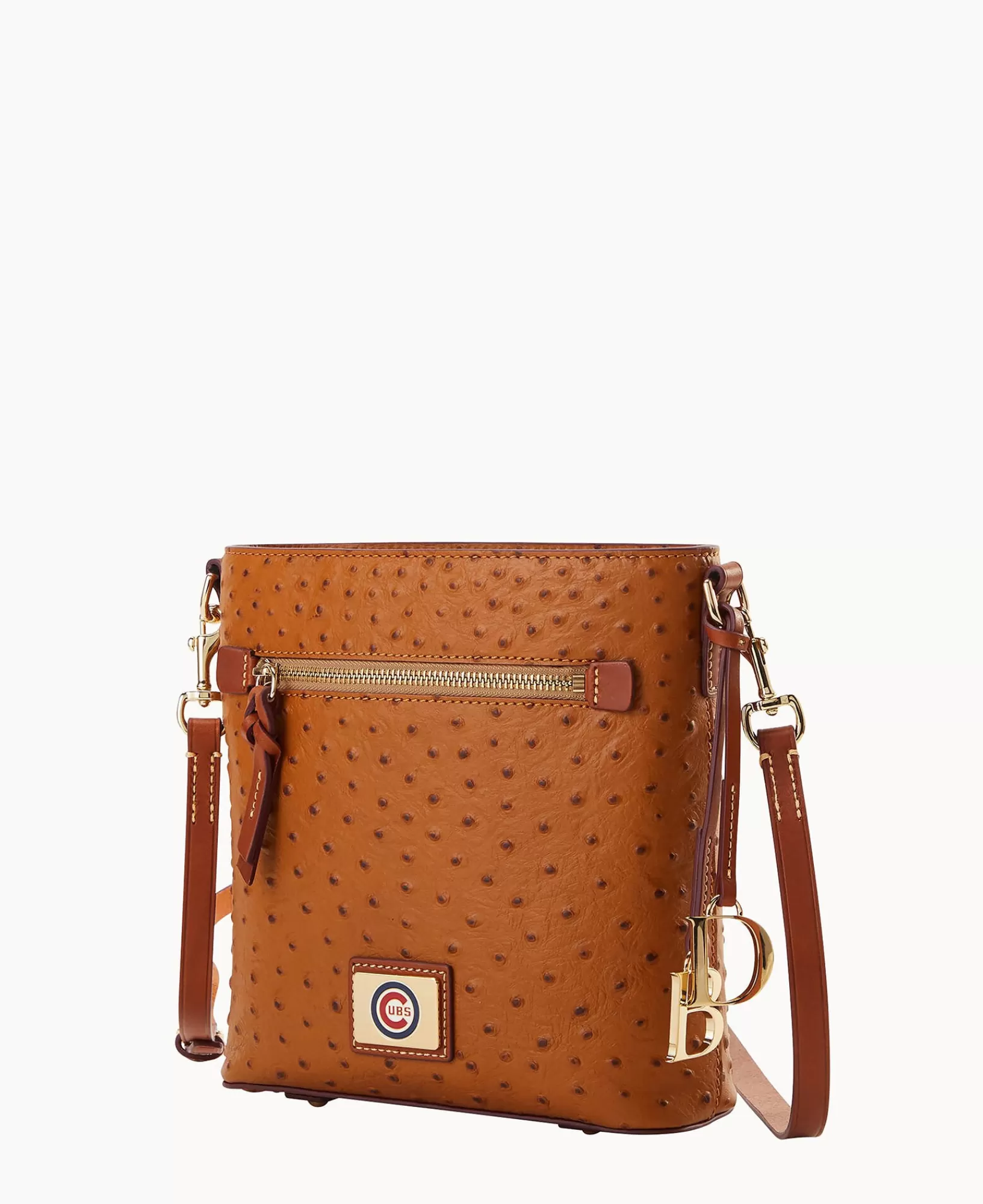 Shoulder Bags | Crossbodies>Dooney & Bourke MLB Cubs Zip Crossbody Caramel