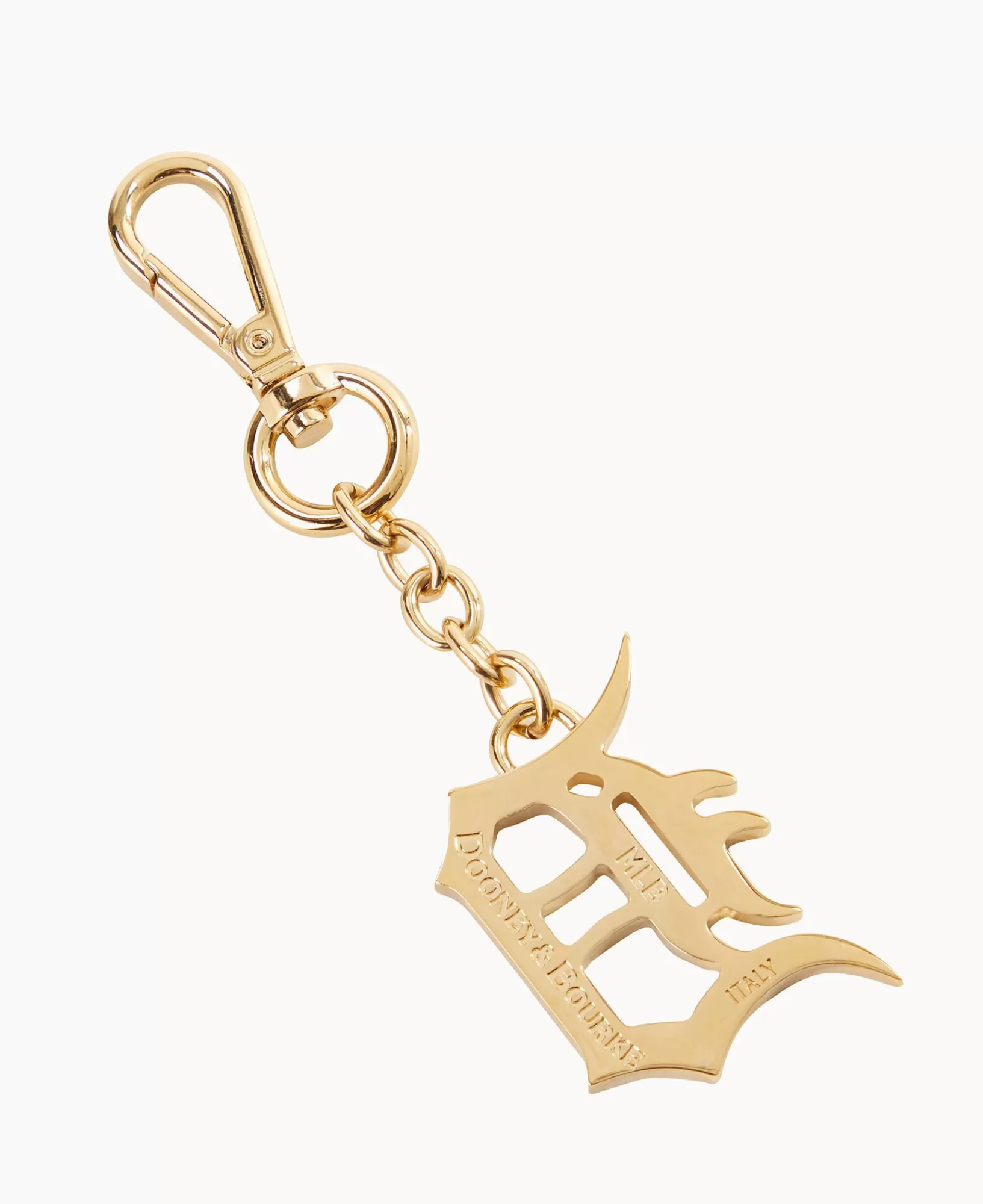 Key Keepers & Charms>Dooney & Bourke MLB Detroit Tigers Pendant Key Chain Gold