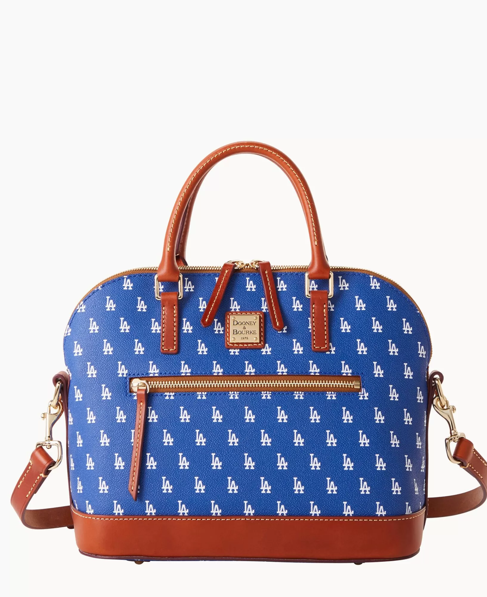 Shoulder Bags | Satchels>Dooney & Bourke MLB Dodgers Domed Zip Satchel Blue