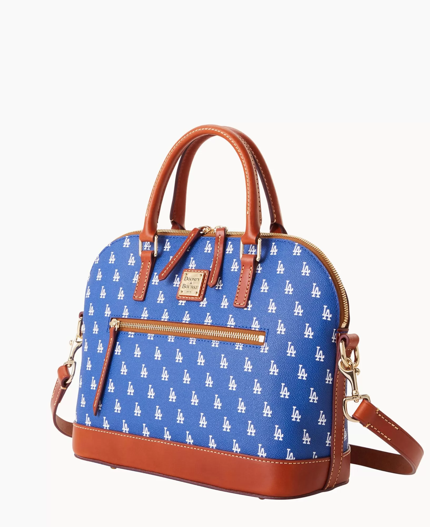 Shoulder Bags | Satchels>Dooney & Bourke MLB Dodgers Domed Zip Satchel Blue